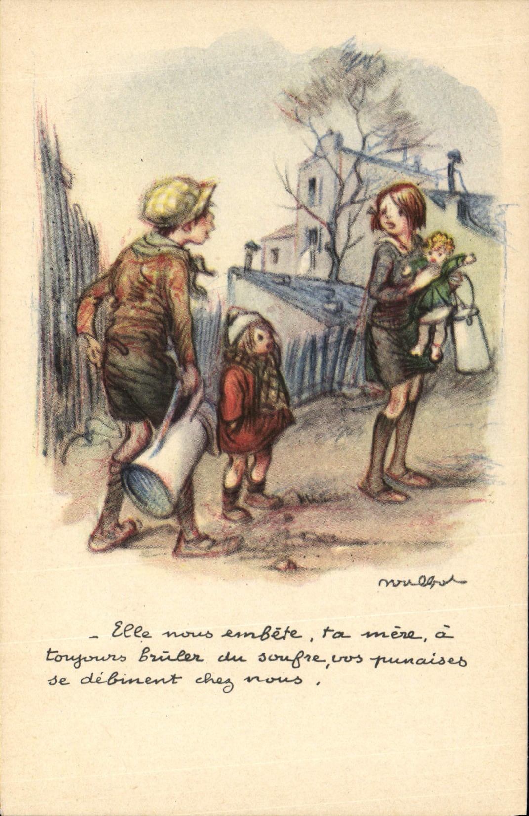 CPA Fantaisie Illustrateur Poulbot 