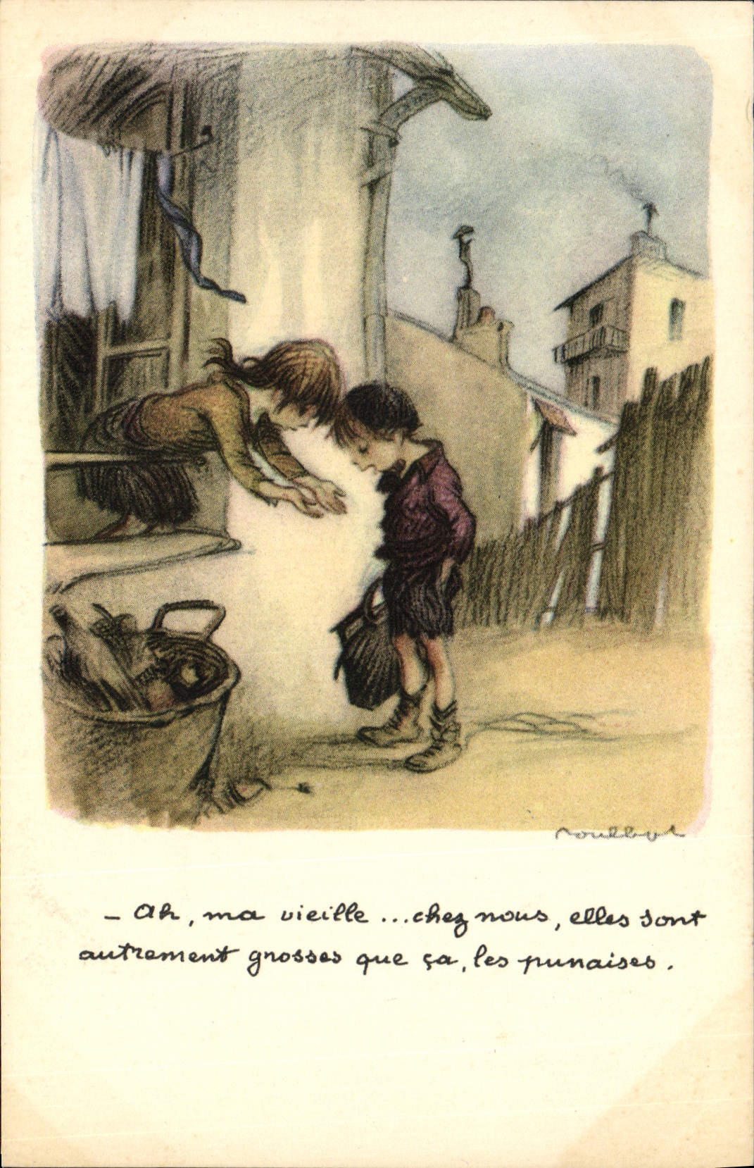 CPA Fantaisie Illustrateur Poulbot 