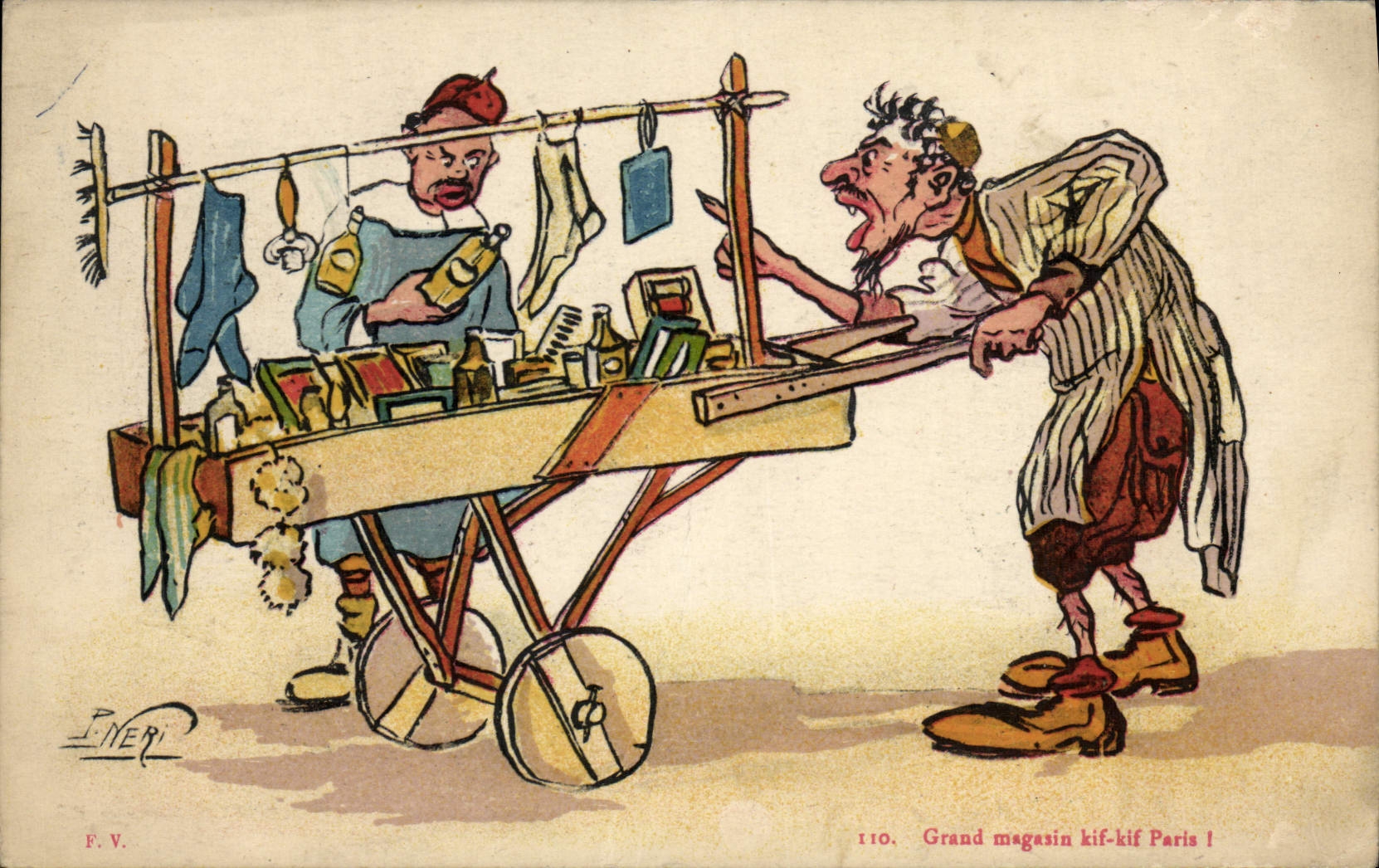 CPA Orientalisme Grand magasin kif kif paris