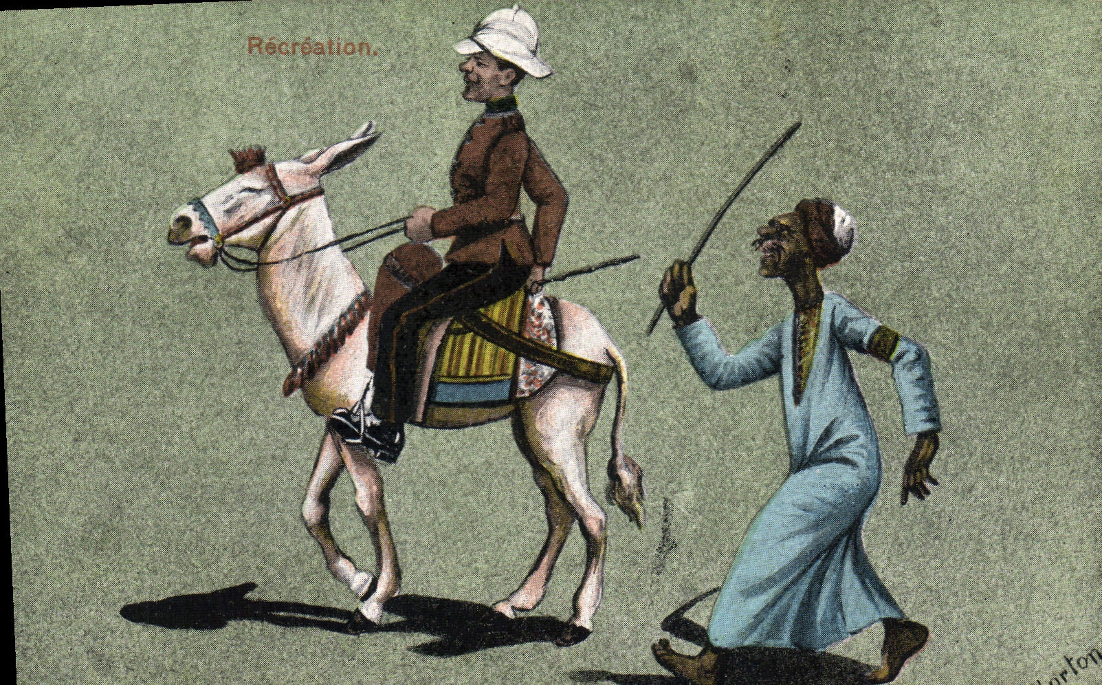 CPA Orientalisme Recreation