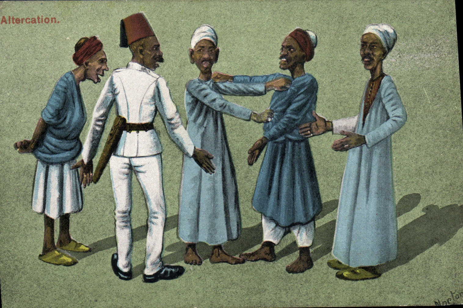 Conflicto del Orientalism de la POSTAL de la VENDIMIA