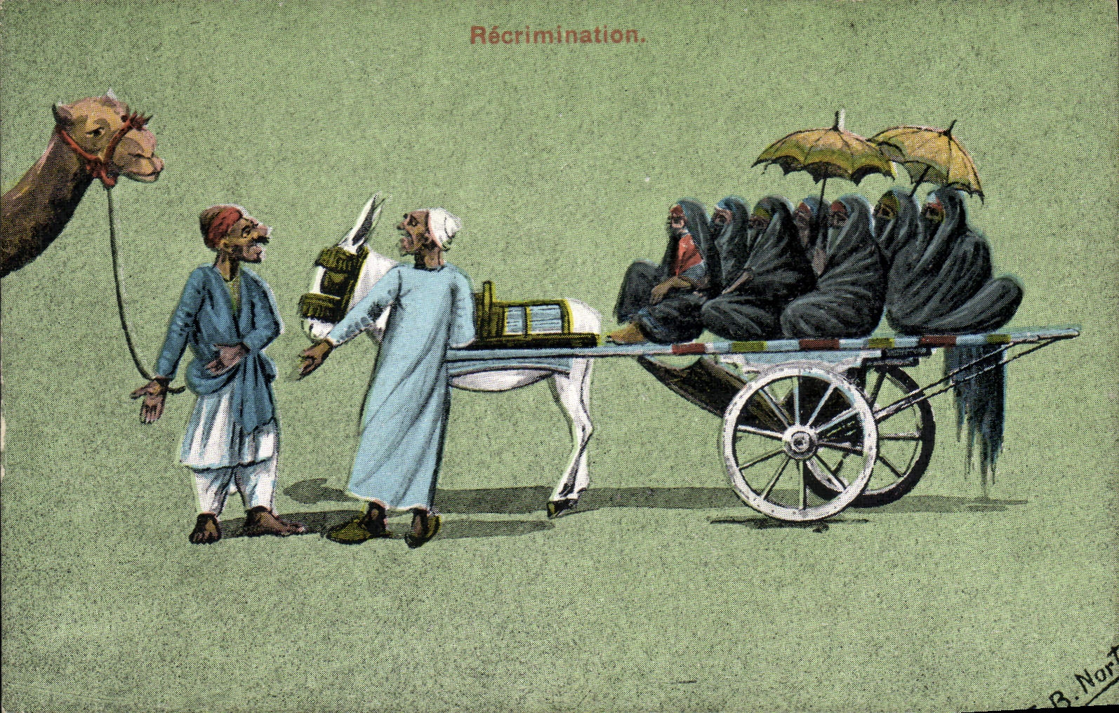 CPA Orientalisme Recrimination