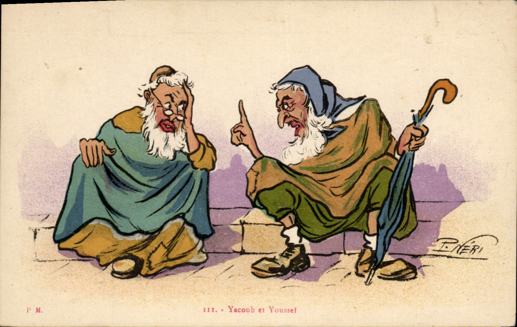CPA Orientalisme Yacoub et Youssef