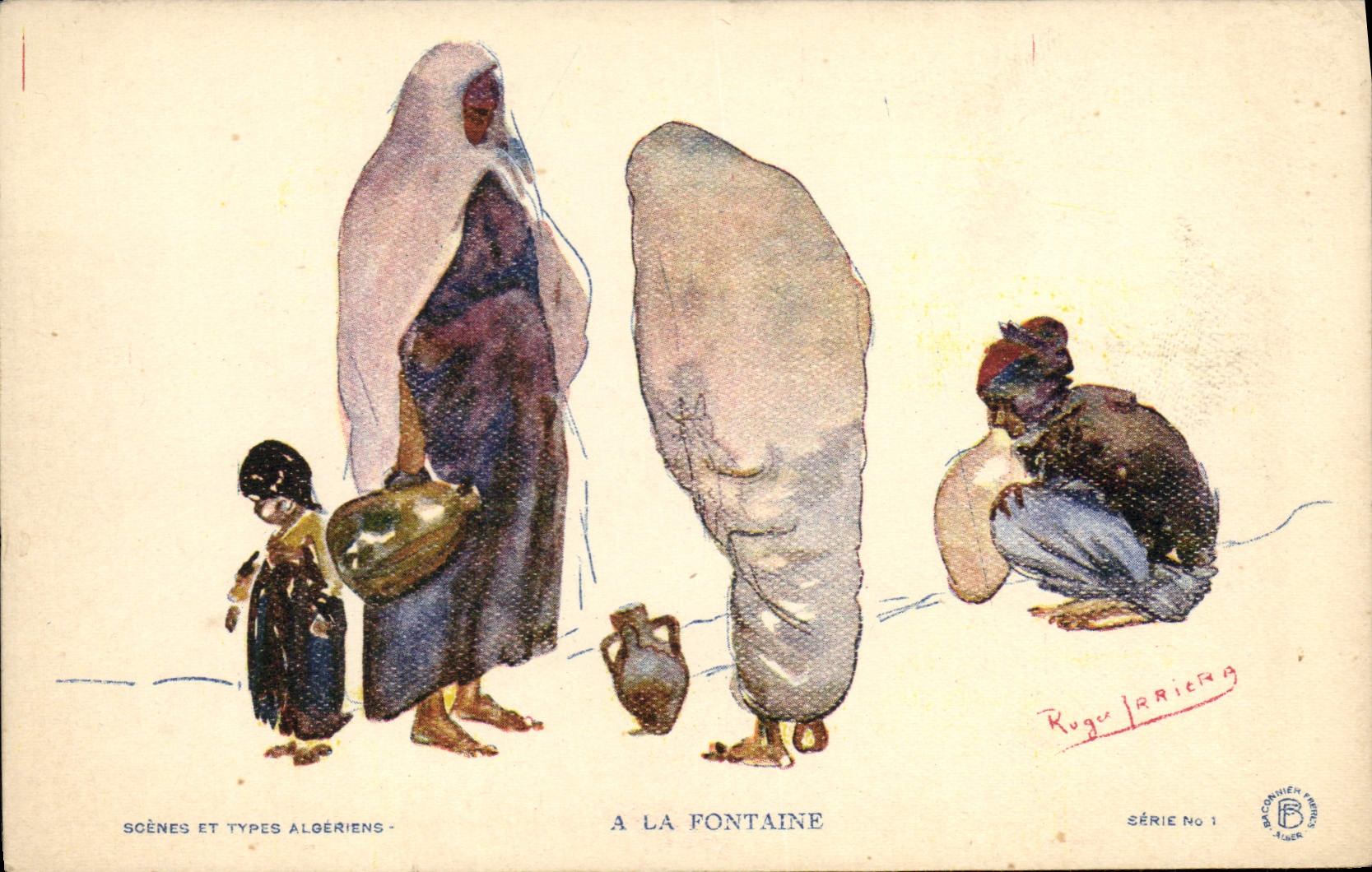 CPA Orientalisme Fontaine