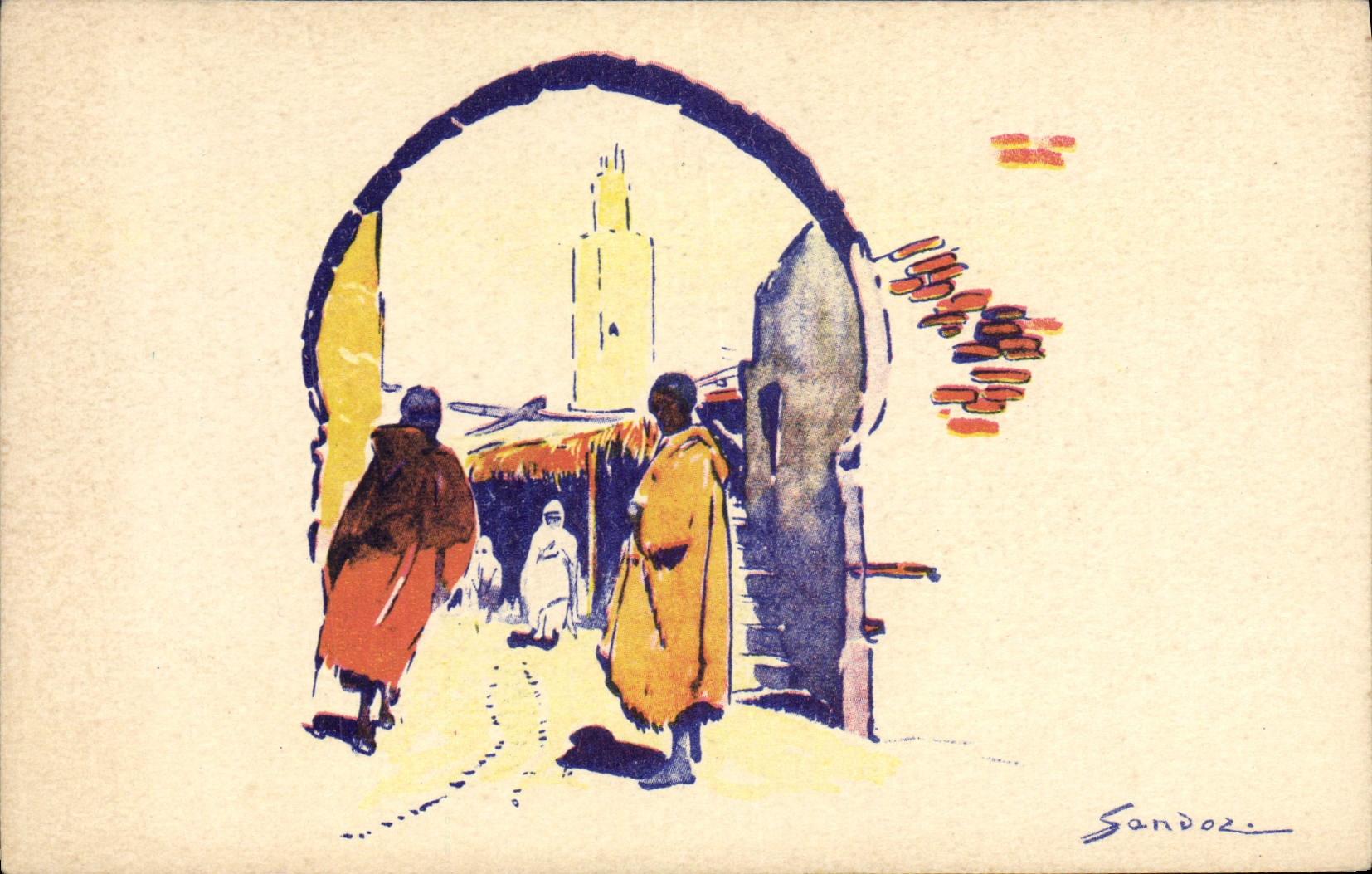 CPA Orientalisme Sandoz