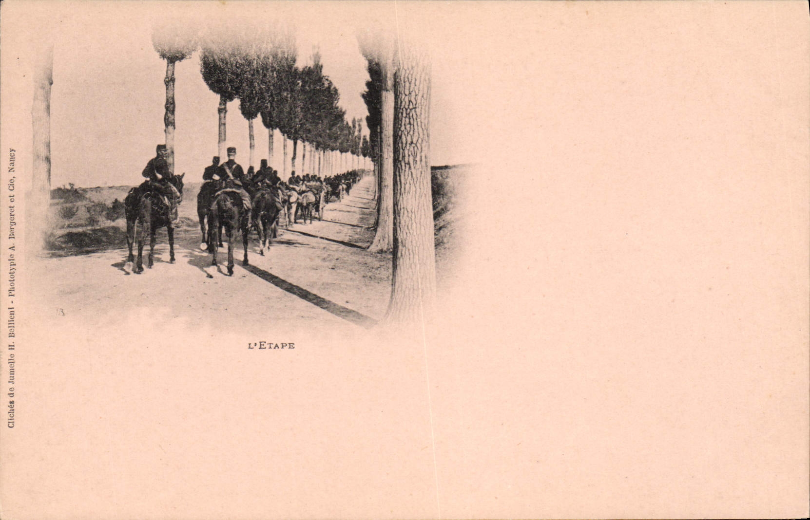 CPA Militaria L'etape