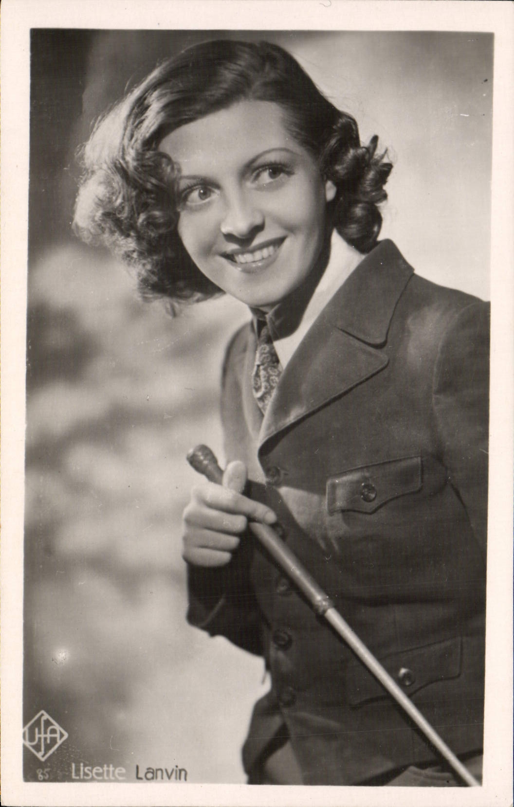 POSTAL MODERNA plancha de Lanvin del cine