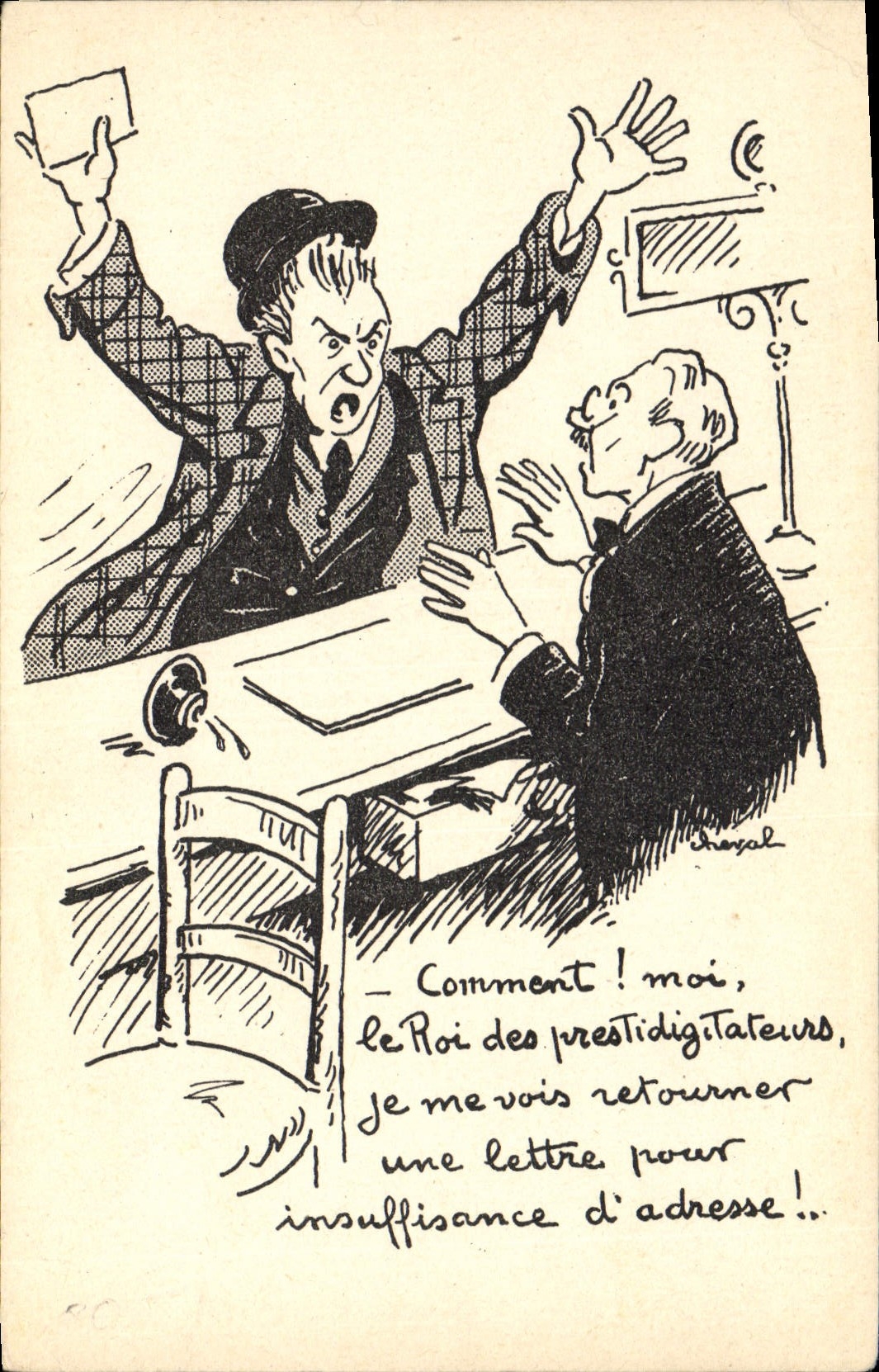 VINTAGE POSTCARD King of the prestigitateurs