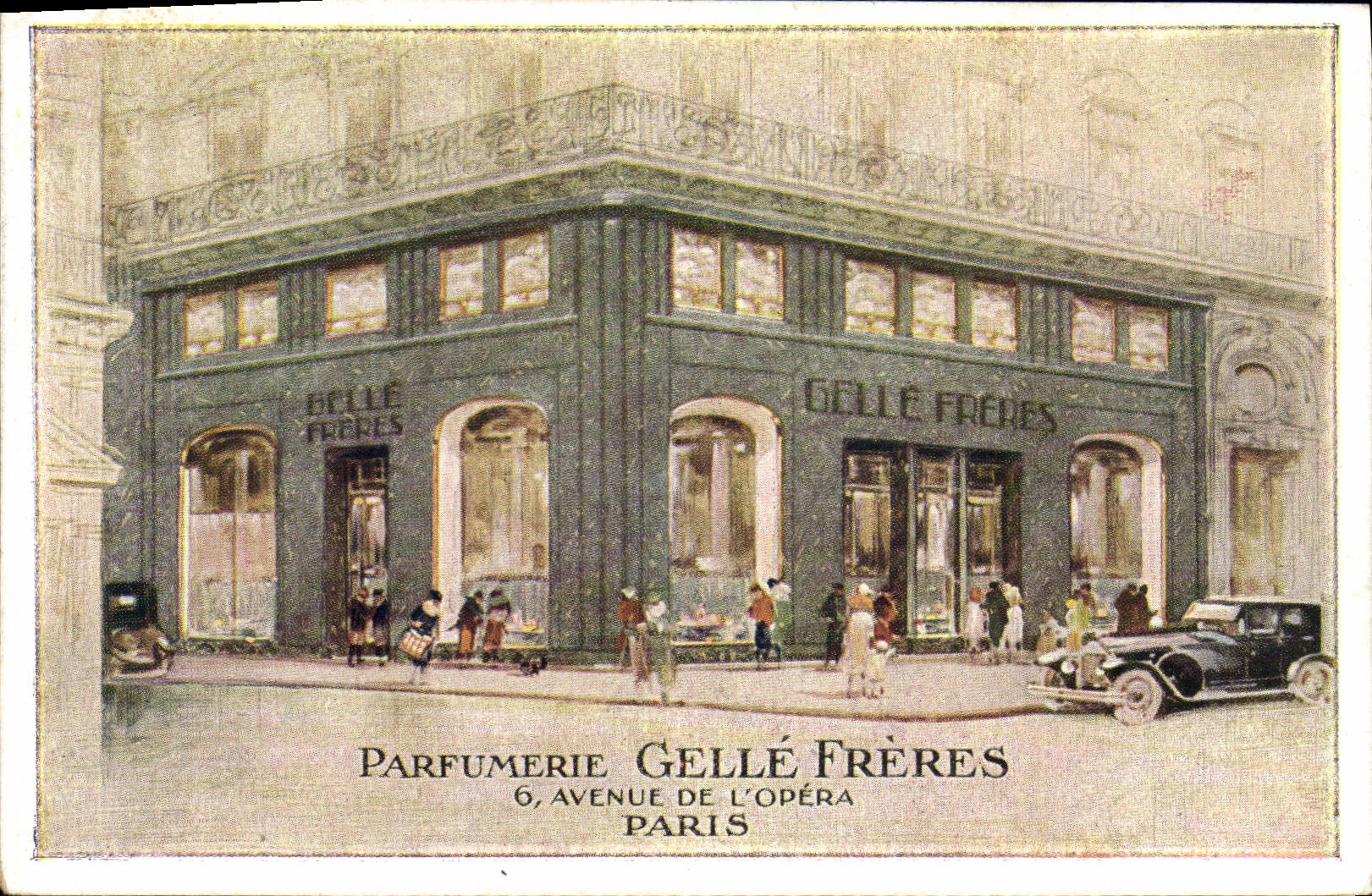 CPA Parfumerie Gelle Freres Avenue de l'Opera Paris
