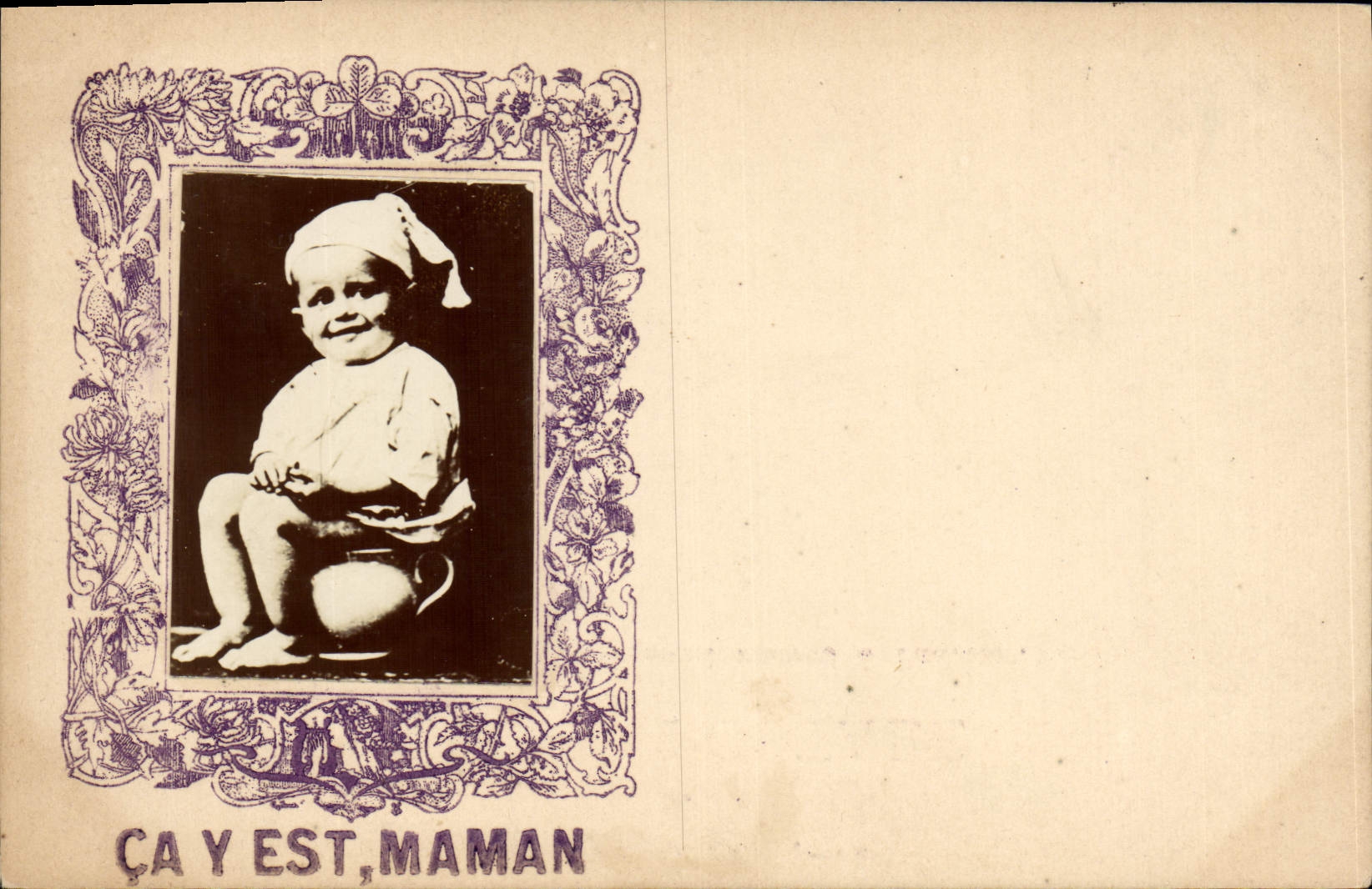 CPA Fantaisie Photographie Ca y est maman