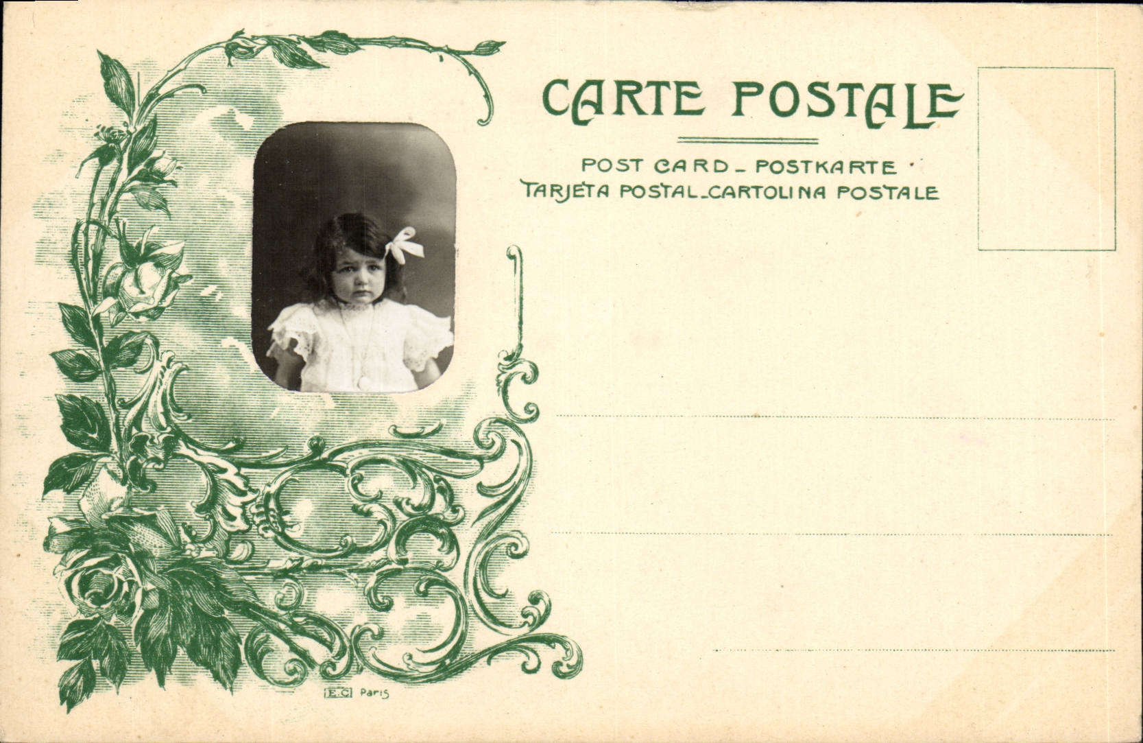 CPA Fantaisie Photographie Enfant Bebe