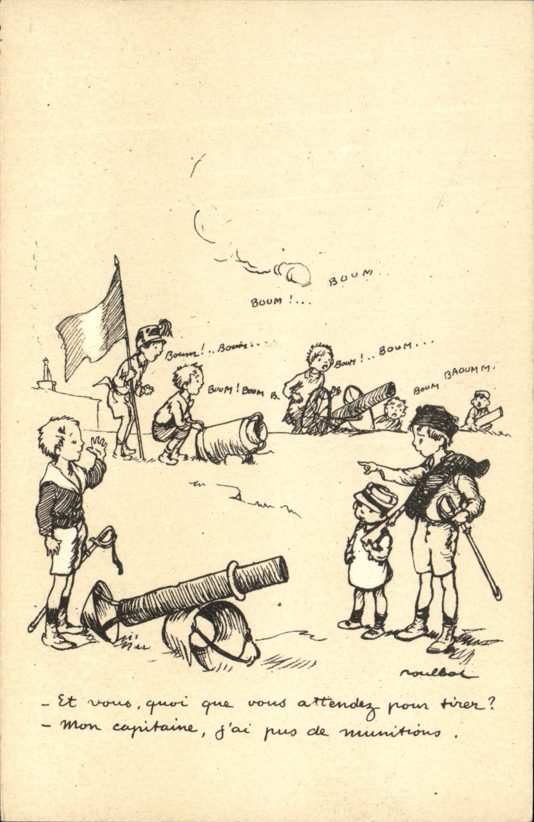 CPA Fantaisie Illustrateur Poulbot Enfants