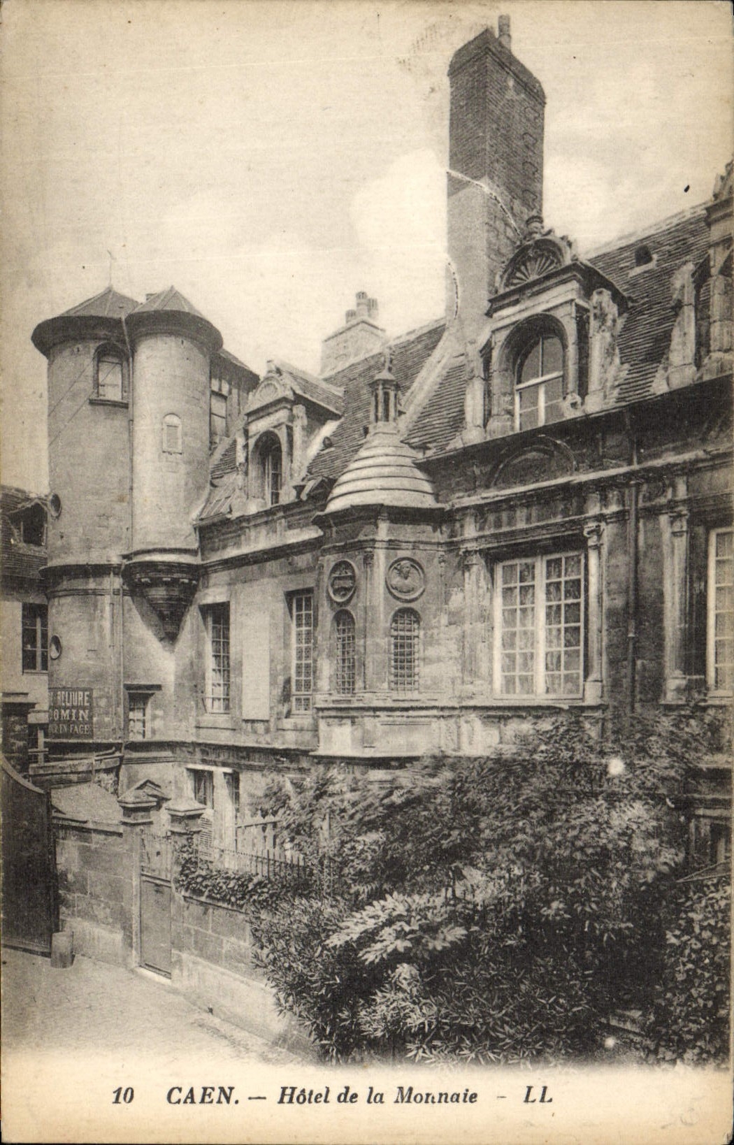 VINTAGE POSTCARD Currencies Caen Mint