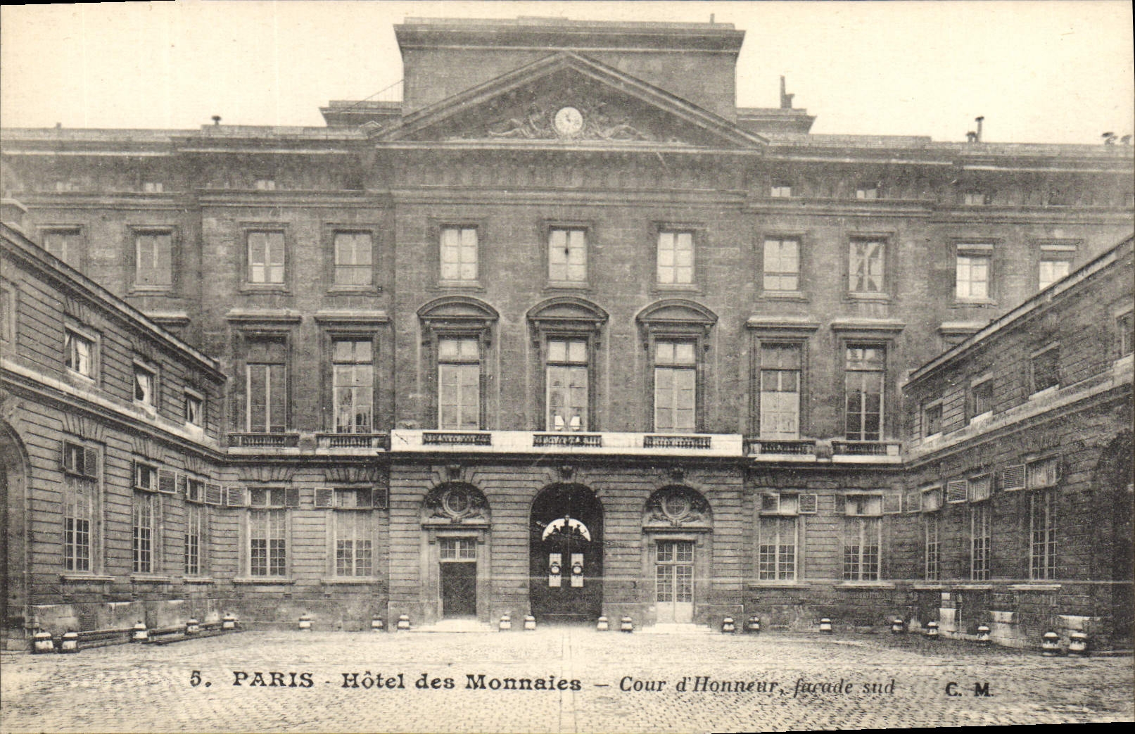 CPA Paris Hotel des Monnaies Cour d'honneur Facade Sud 