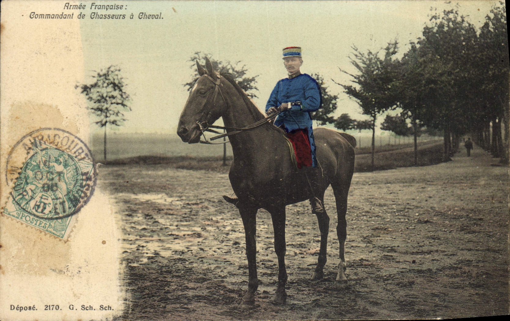 CPA Militaria Armee francaise Commande de chasseurs a cheval 