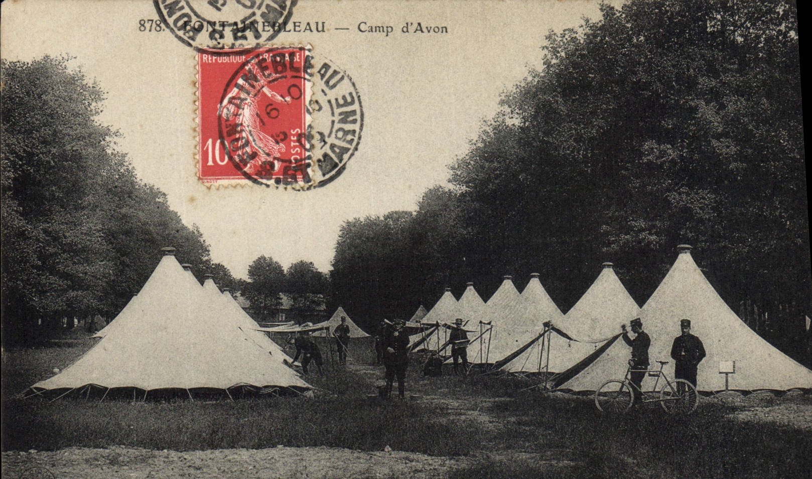CPA Militaria Fontainebleau Camp d'Avon 