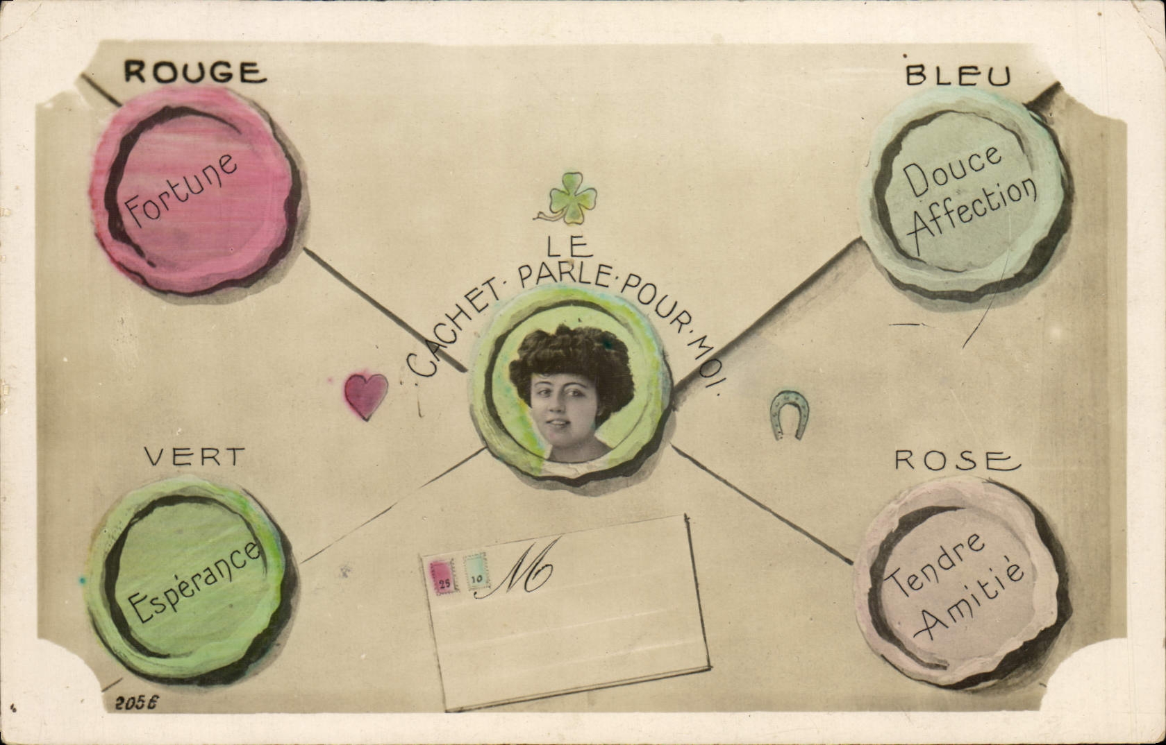 CPA Femme Lettre 