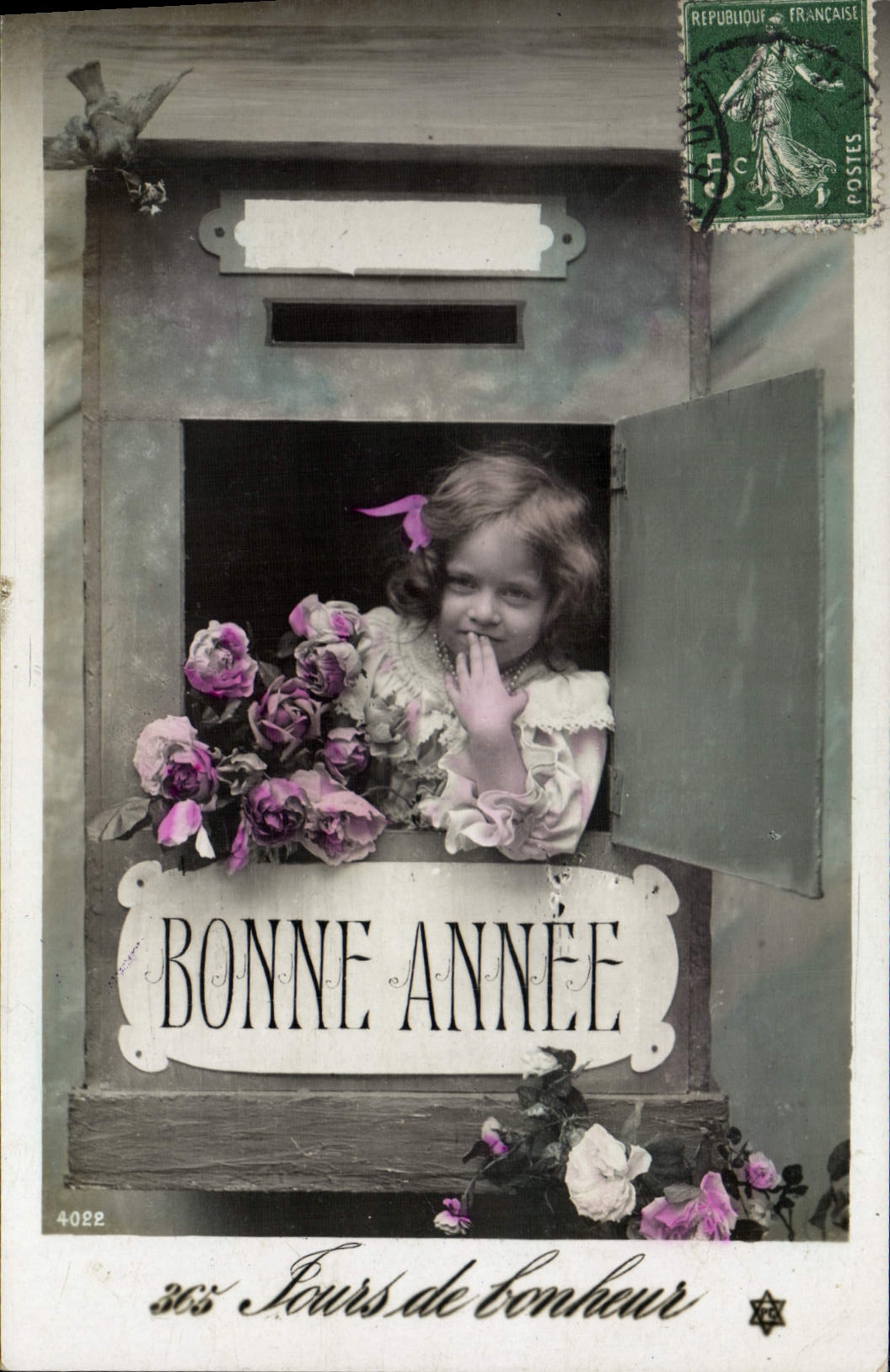 La POSTAL Enfant de la VENDIMIA cojea con la letra