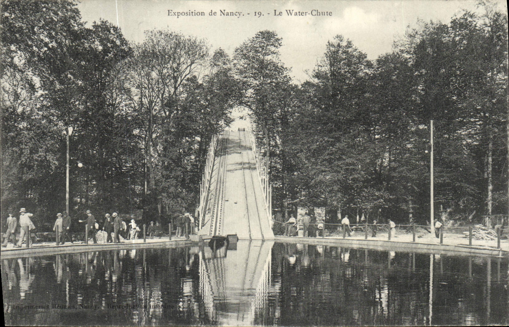 CPA Fete Foraine Exposition de Nancy Le water chute