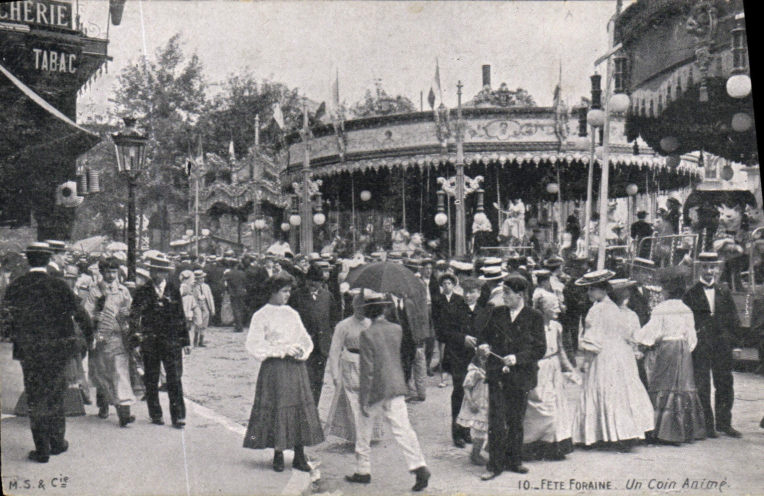 Feria de diversión de la POSTAL de la VENDIMIA que una esquina anima