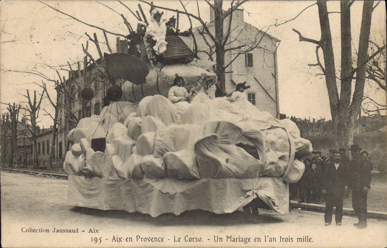 CPA Aix en Provence Le Corso Un mariage en l'an trois mille