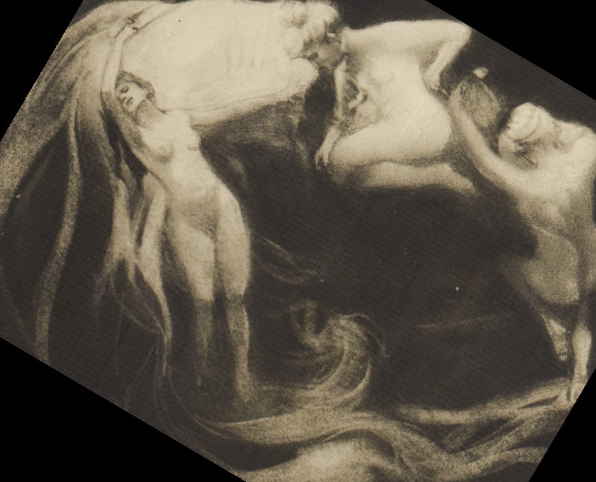 TAPA de la música de la lista de Friedrich del surrealismo de la fantasía de la POSTAL de la VENDIMIA