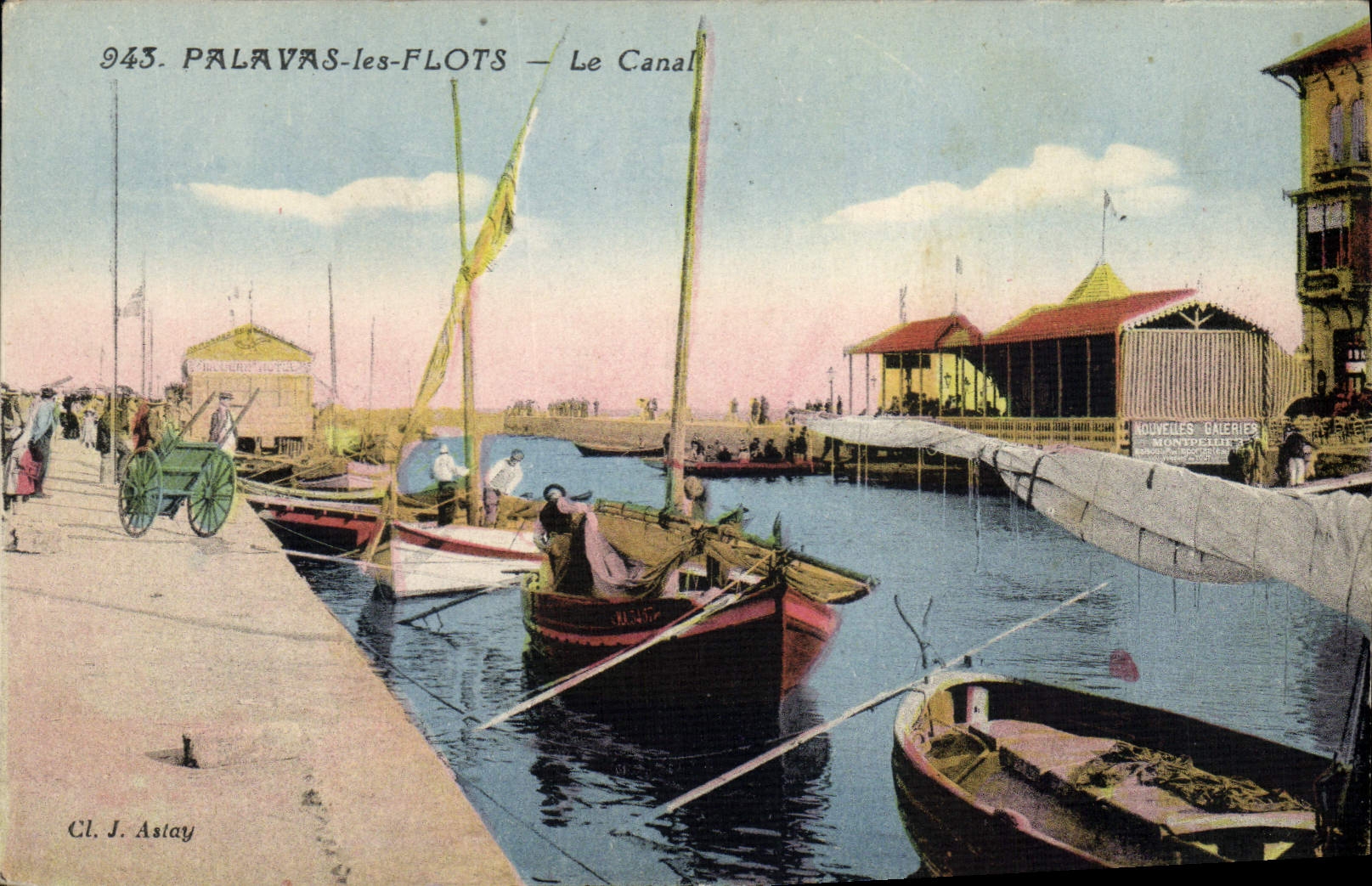 CPA Bateau de peche Palavas les Flots le canal