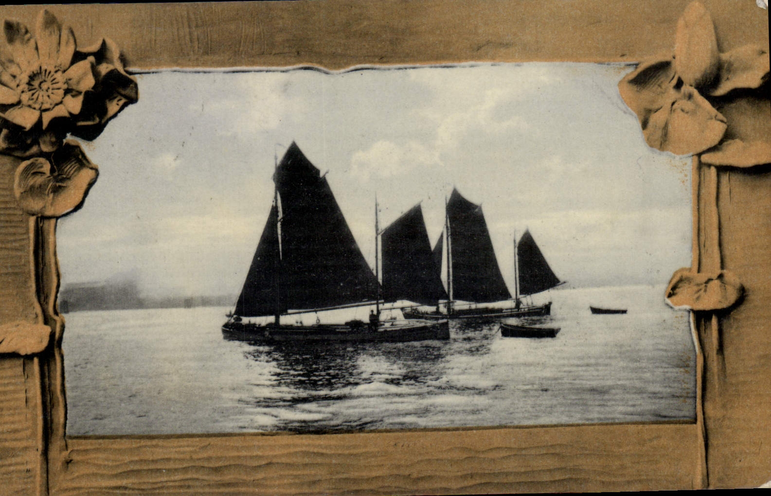 VINTAGE POSTCARD Boats of sin