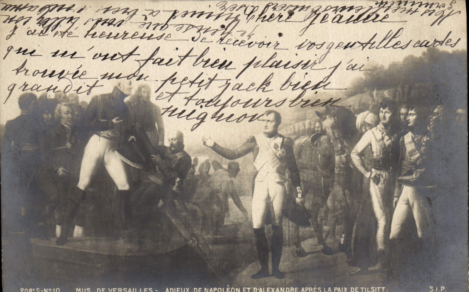 CPA Histoire Napoleon 1er Musee de Versailles Adieux de Napoleon et d'Alexandre apres la paix de Tilsitt