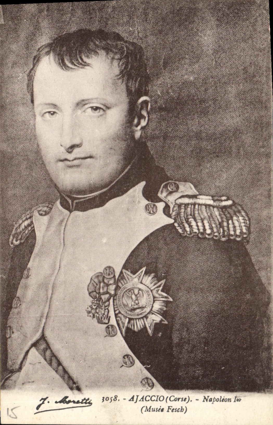 VINTAGE POSTCARD History Napoleon the 1st Ajaccio Fesch Museum