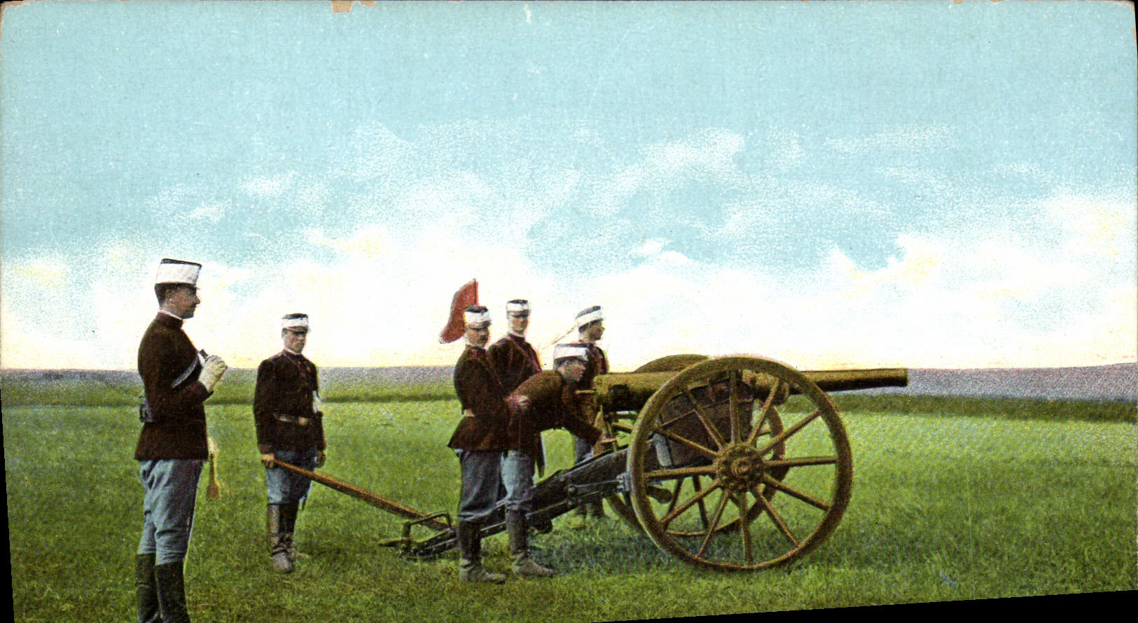 CPA Militaria Canon 