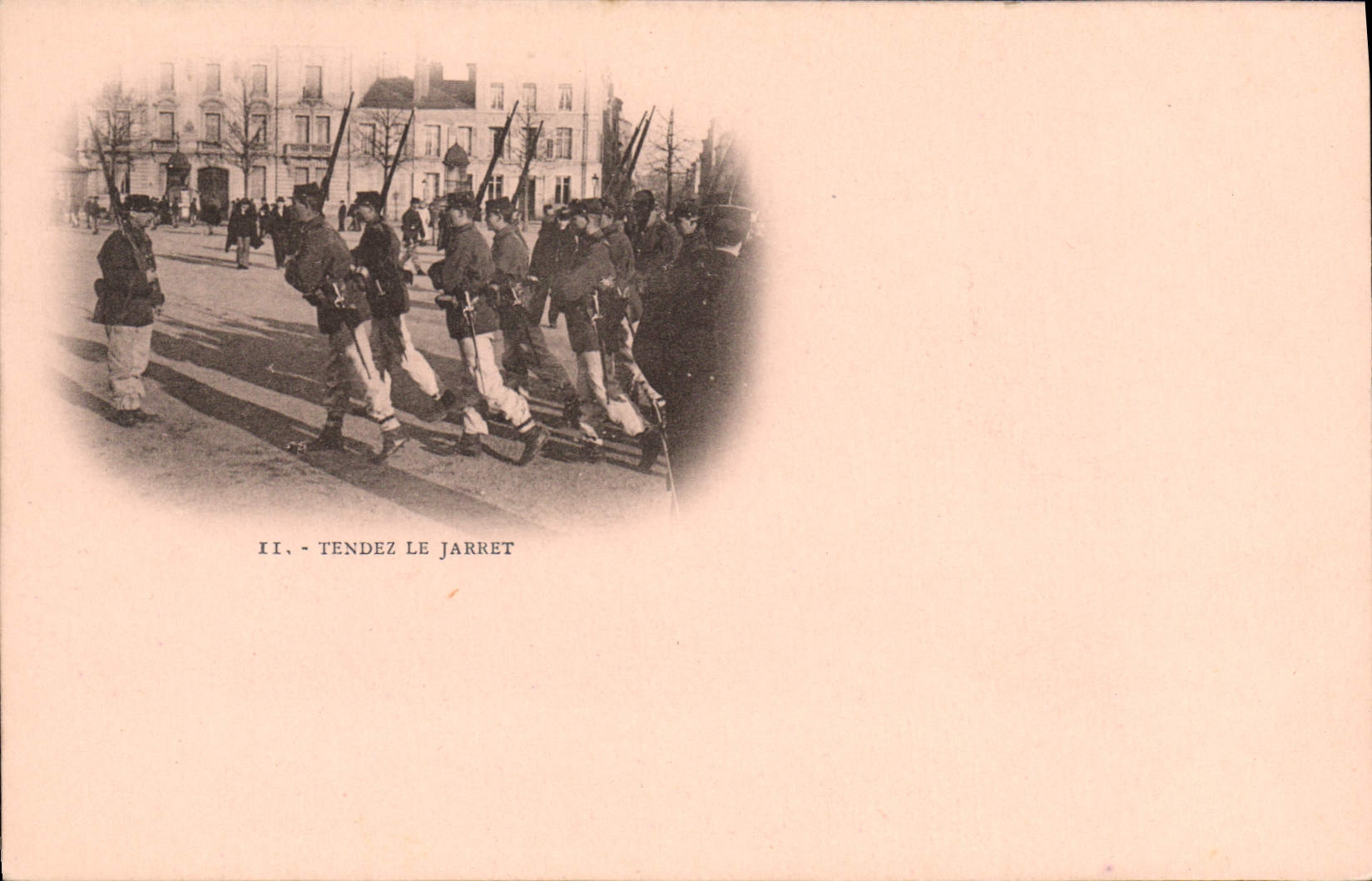 CPA Militaria Tendez le jarret 