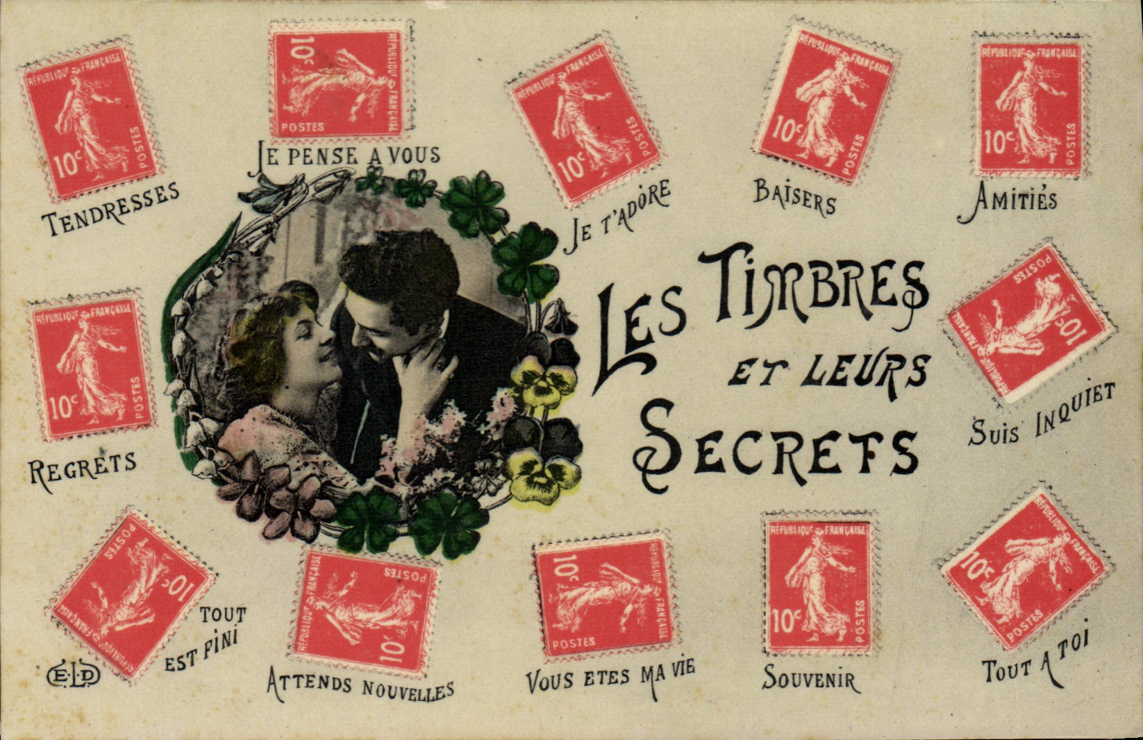 CPA Les timbres et leurs secrets