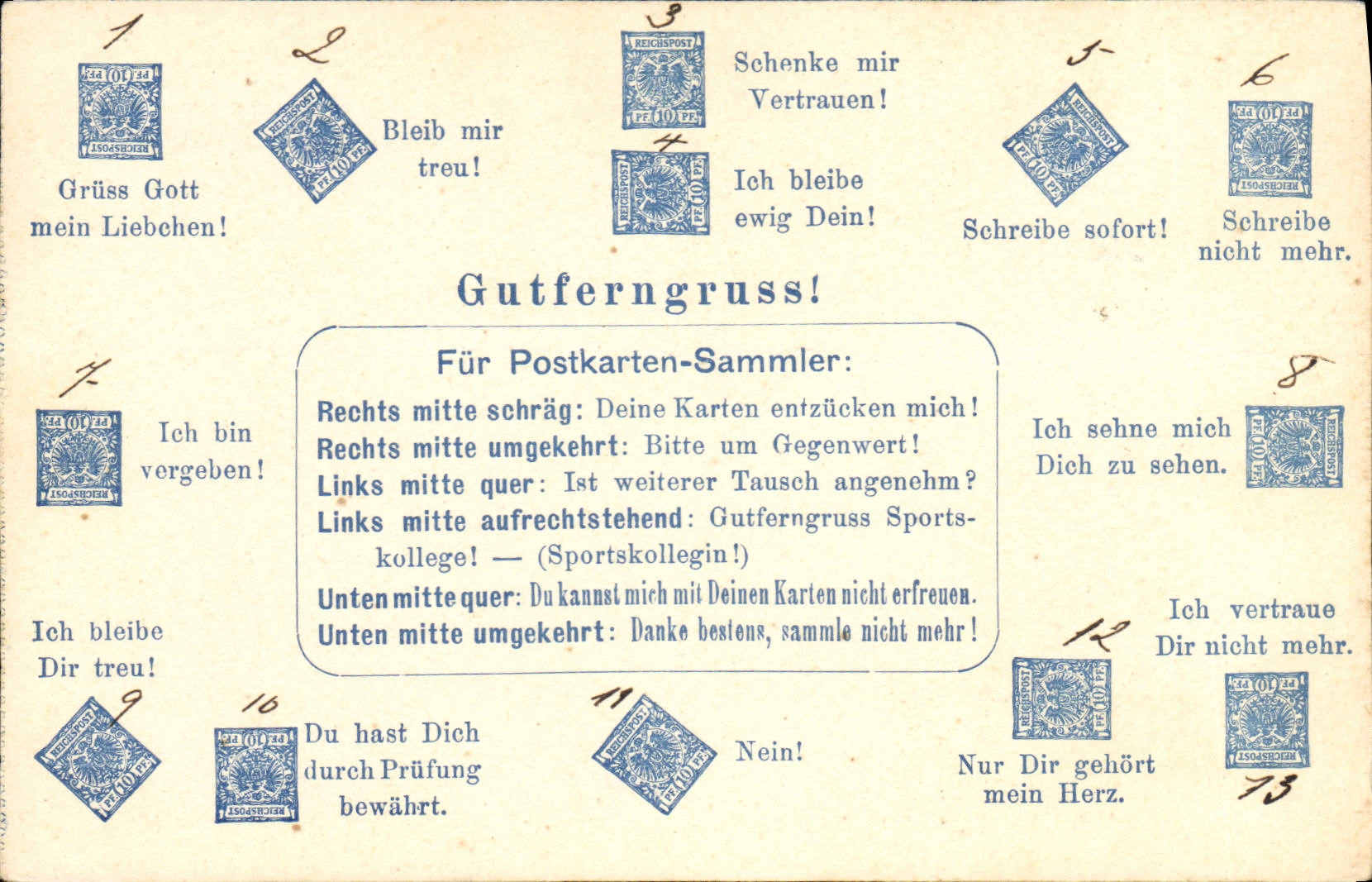 CPA Allemagne Reich 10pfg