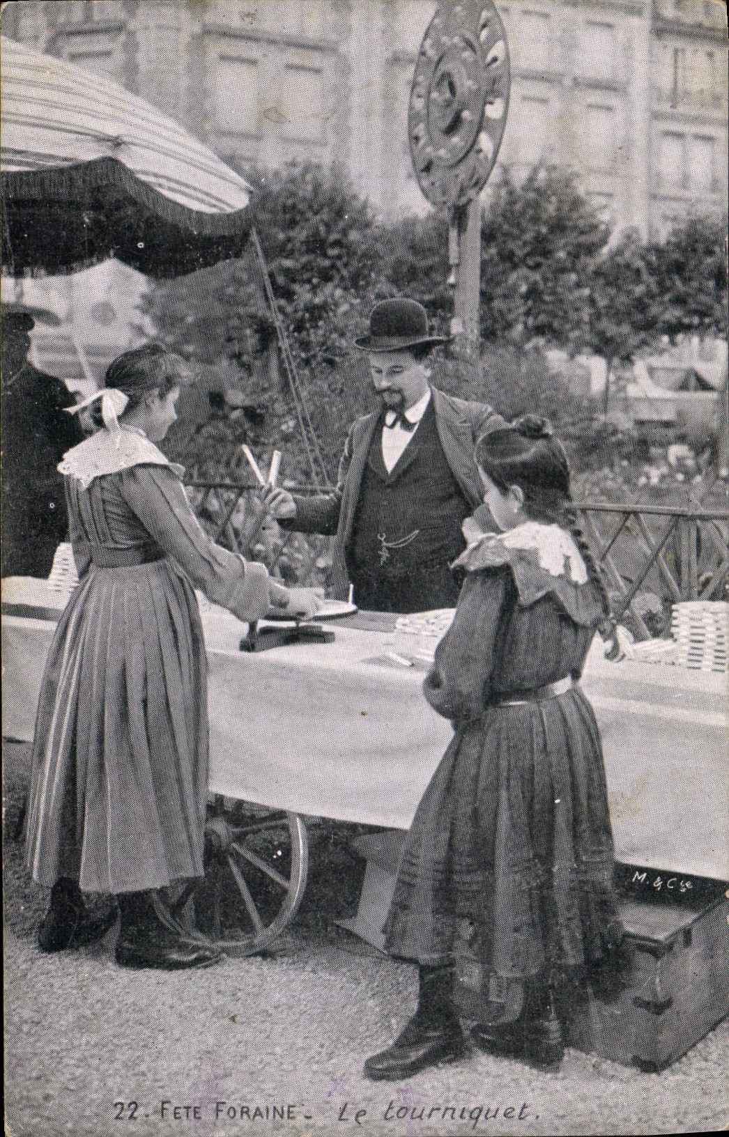 CPA Fete Foraine Le tourniquet
