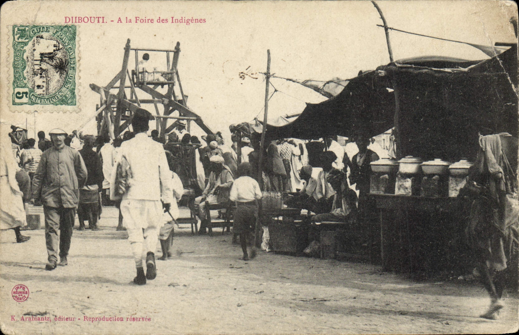 CPA Fete Foraine Cote des Somalis Djibouti a la foire des indigenes