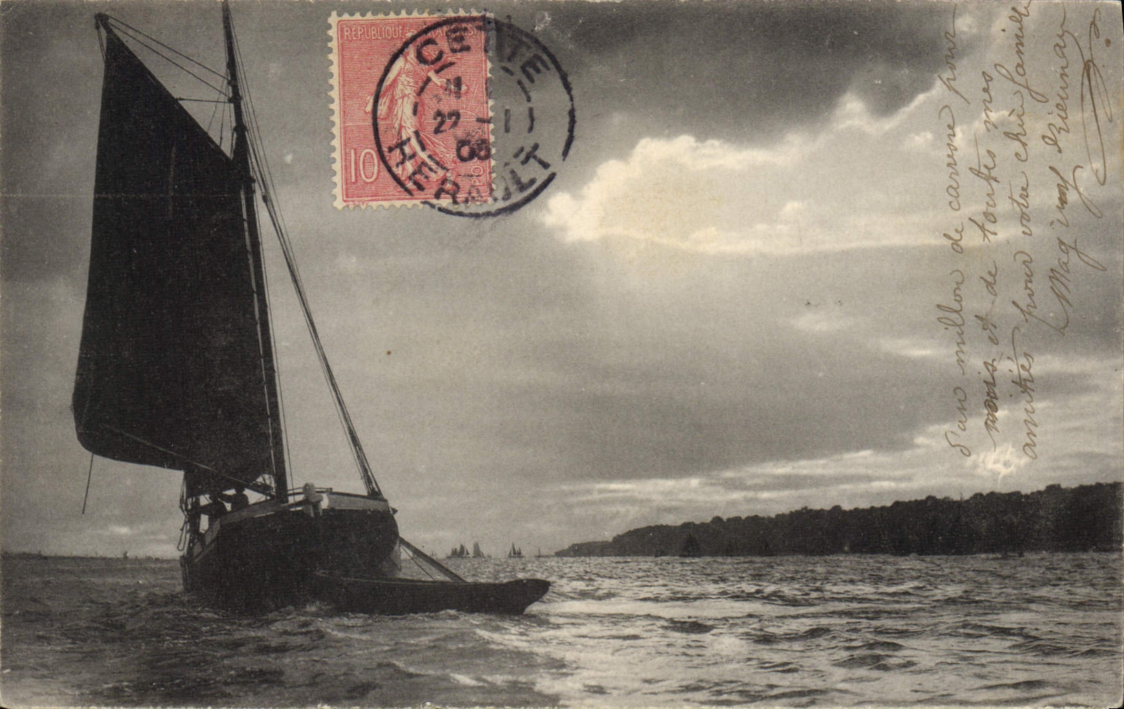 CPA Bateau de peche Cette