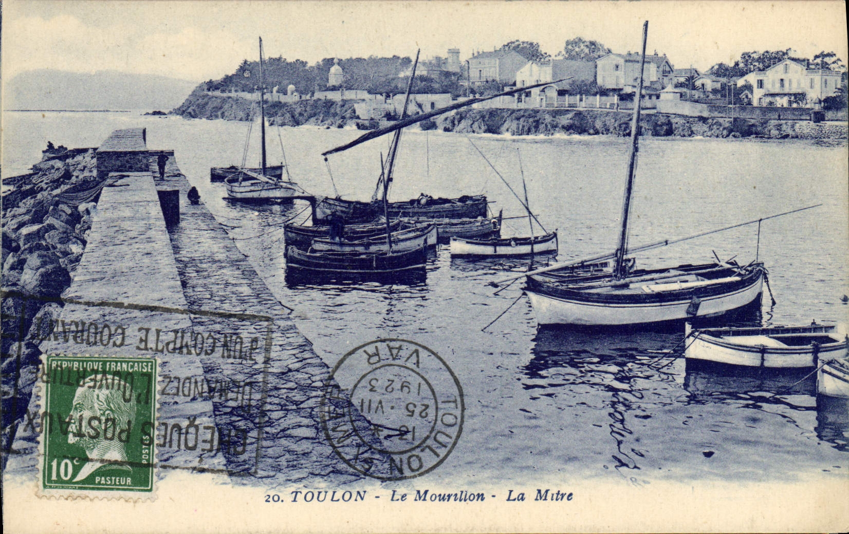 CPA Bateau de peche Toulon Le Mourillon La Mitre