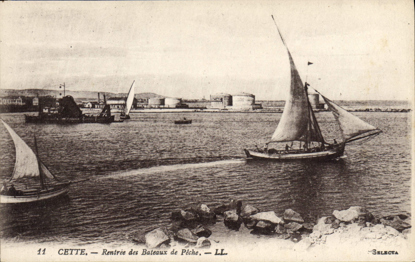 VINTAGE POSTCARD This Re-entry of the Boats of sin