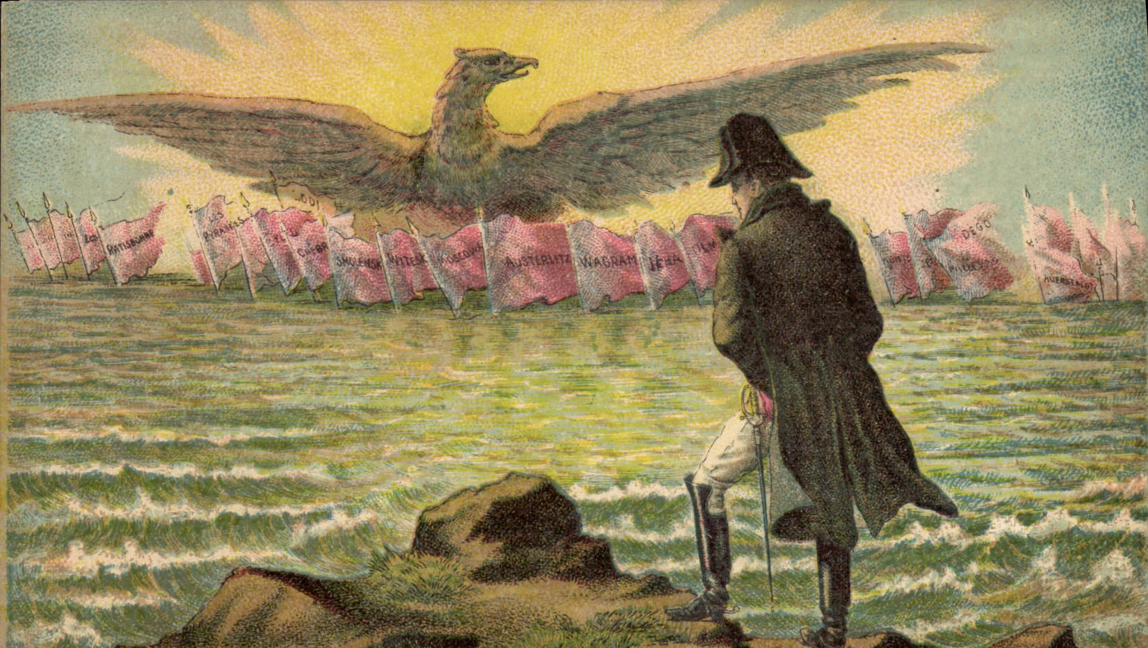 CPA Histoire Napoleon 1er Aigle 