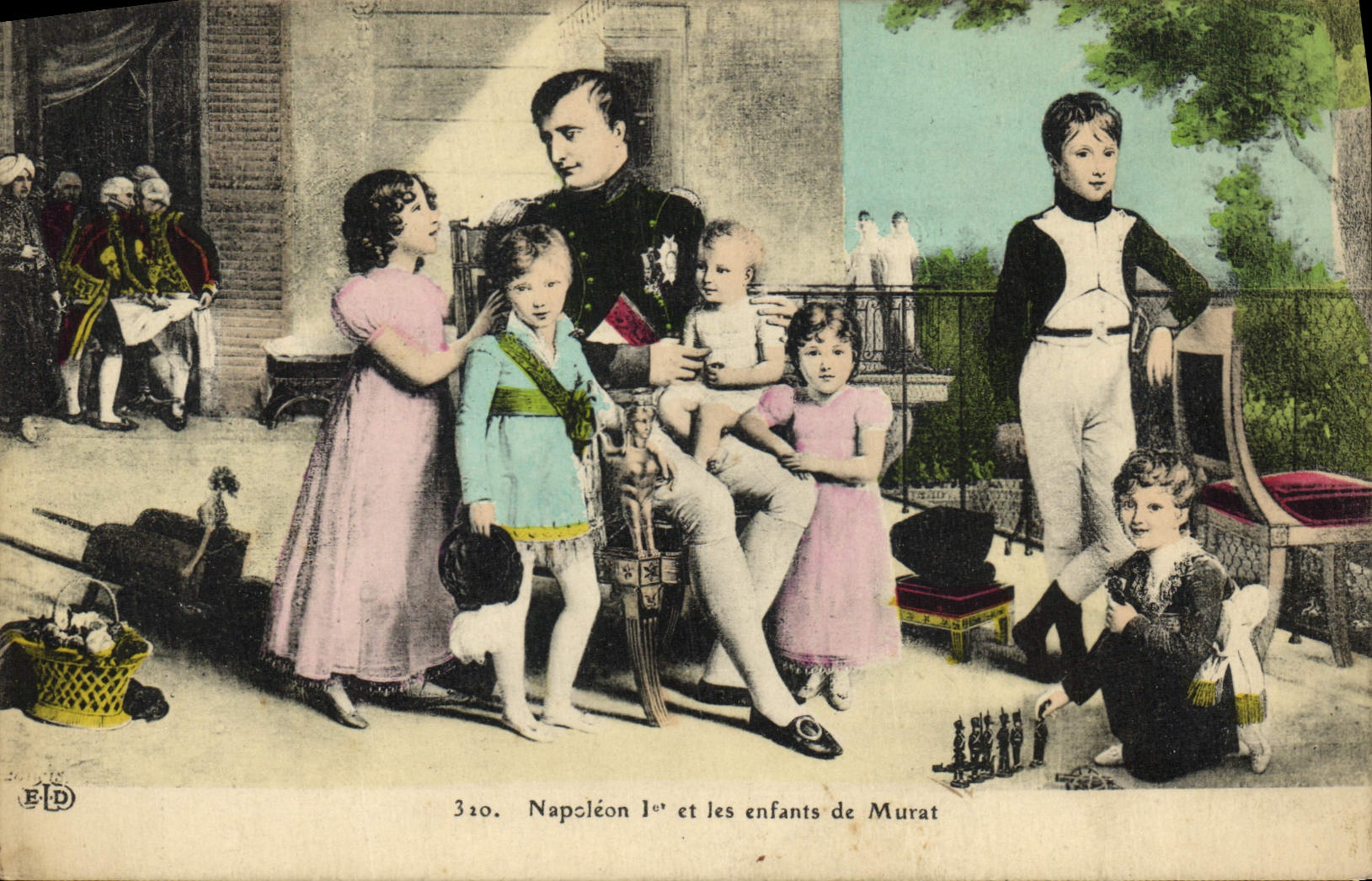 VINTAGE POSTCARD Napoleon History 1st and children of Murat