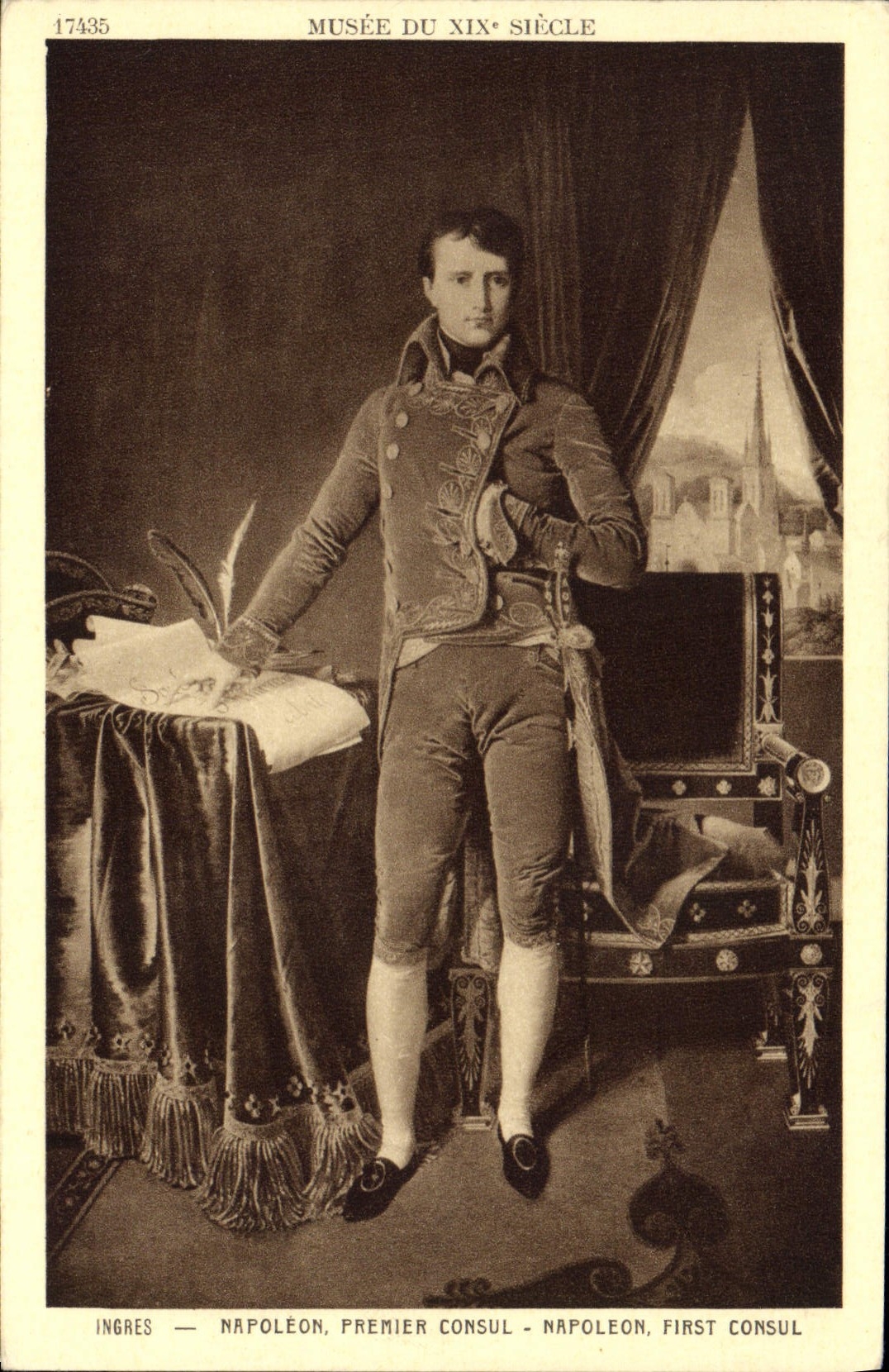VINTAGE POSTCARD Napoleon History 1st Museum First Consul