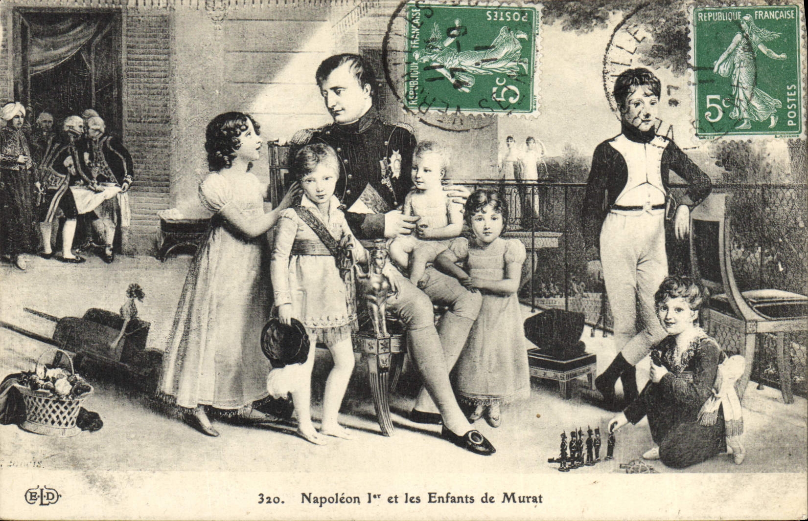 CPA Histoire Napoleon 1er et les enfants de Murat