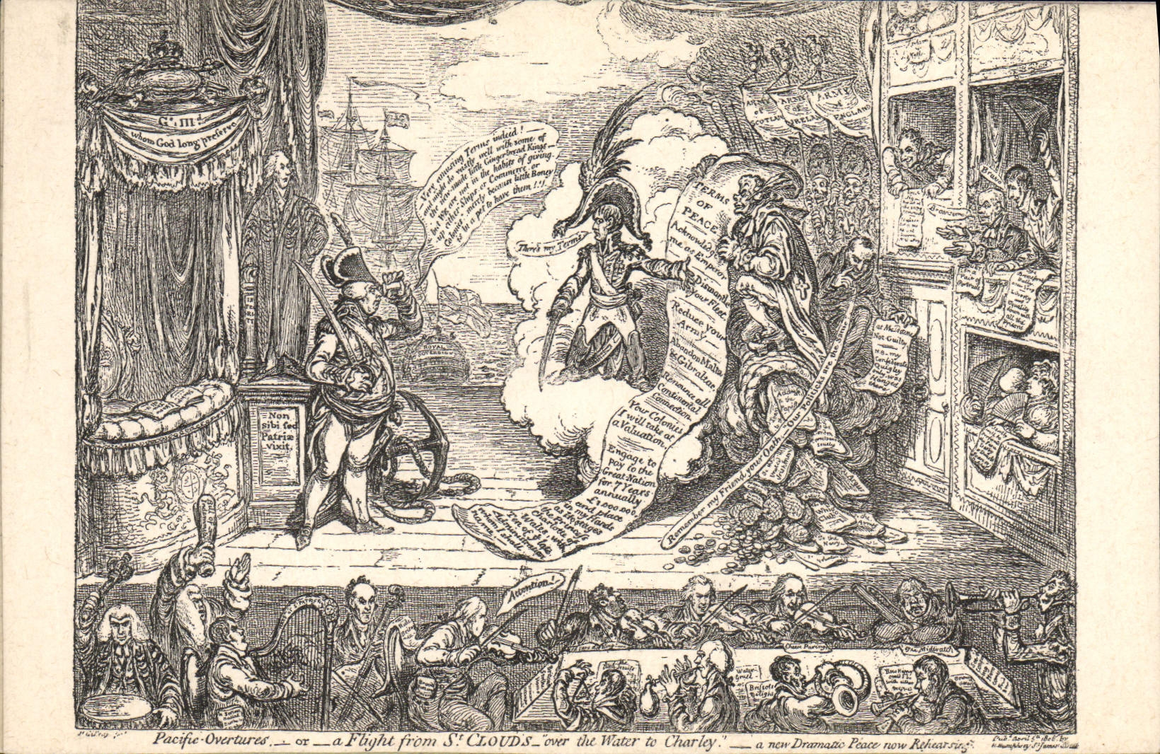 VINTAGE POSTCARD Histoire Napoleon 1st has flight from St Cloud