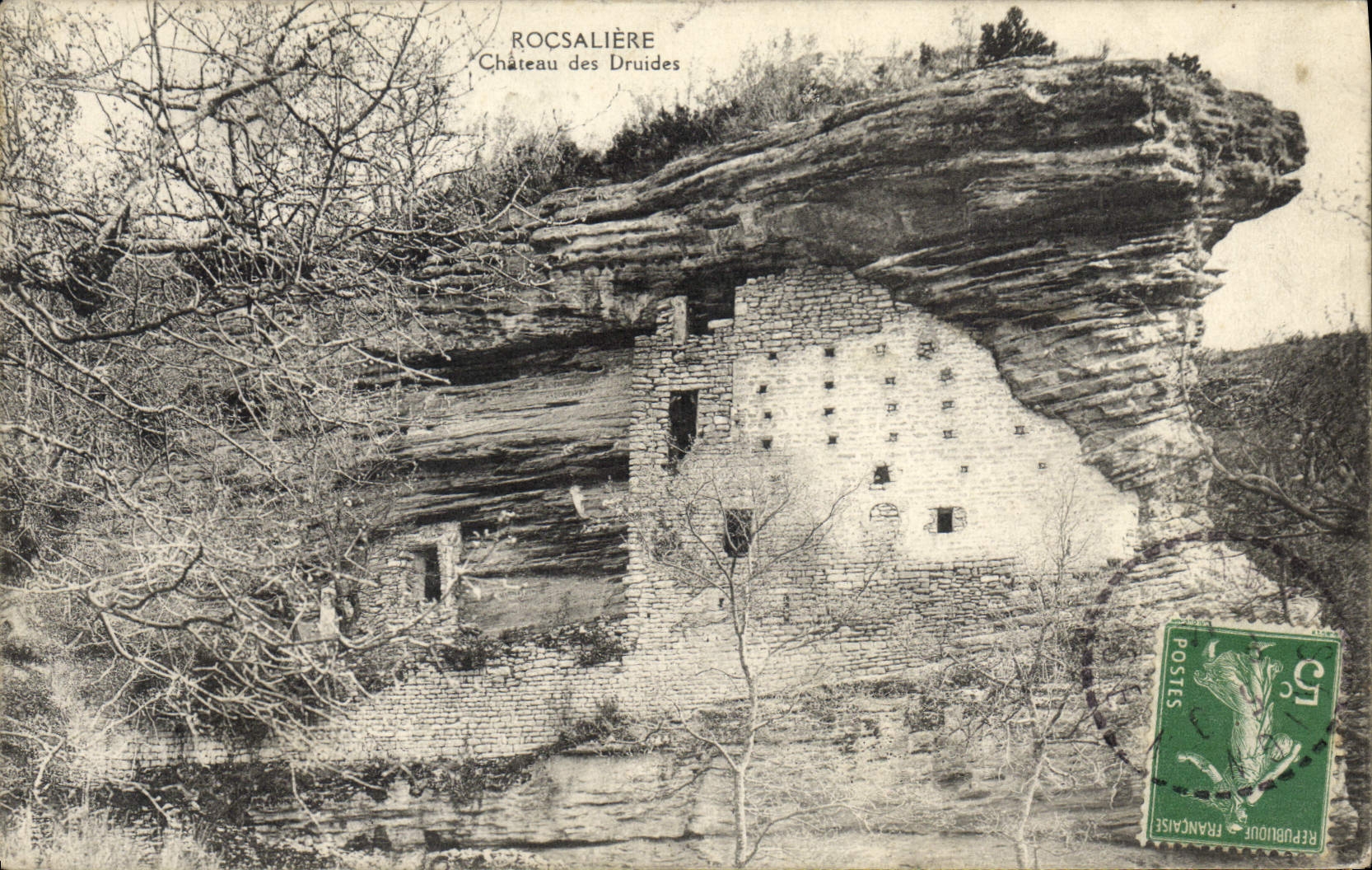 CPA Rocasaliere Chateau des Druides