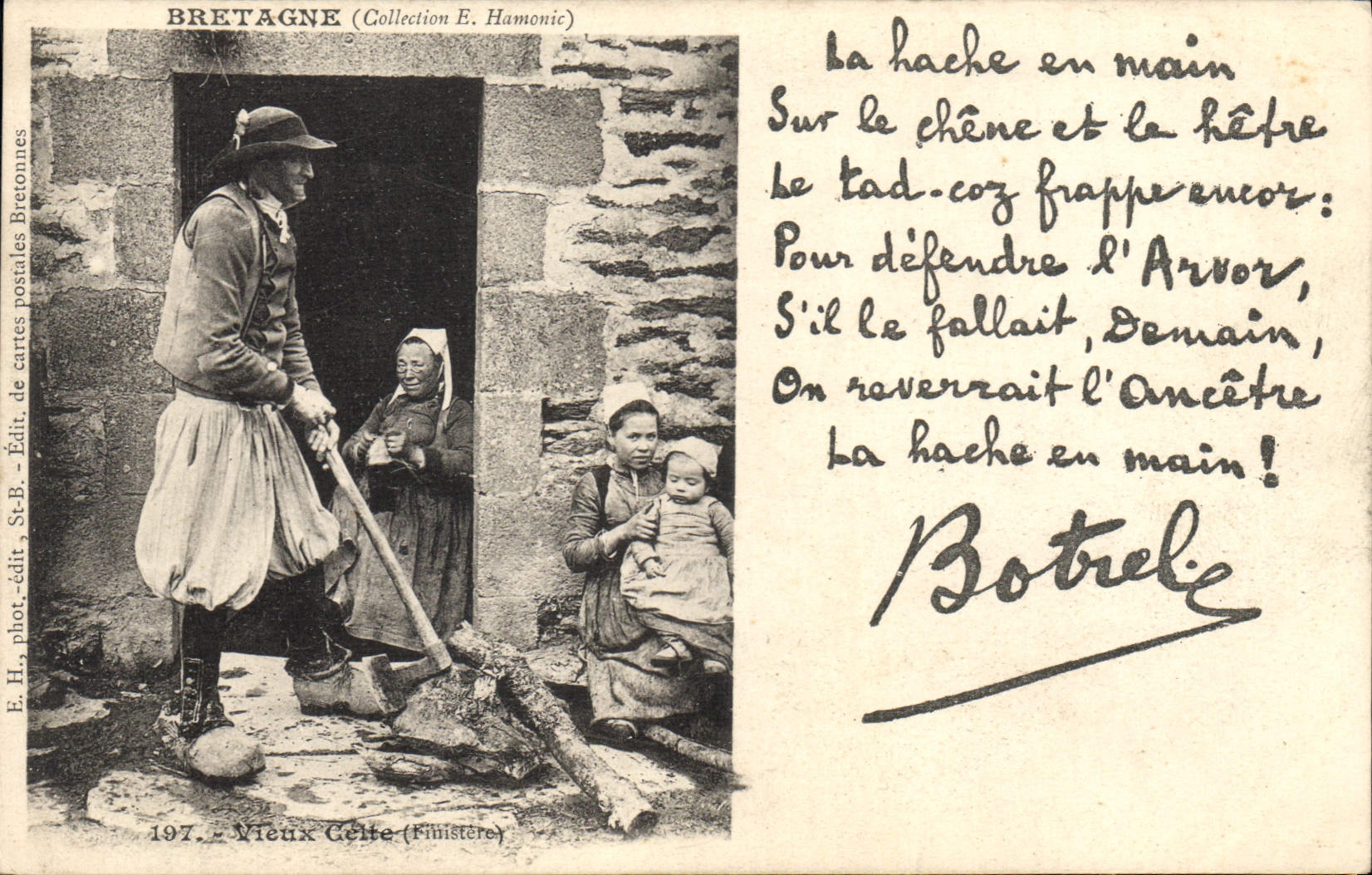 CPA Bretagne Vieux Celte Finistere Botrel