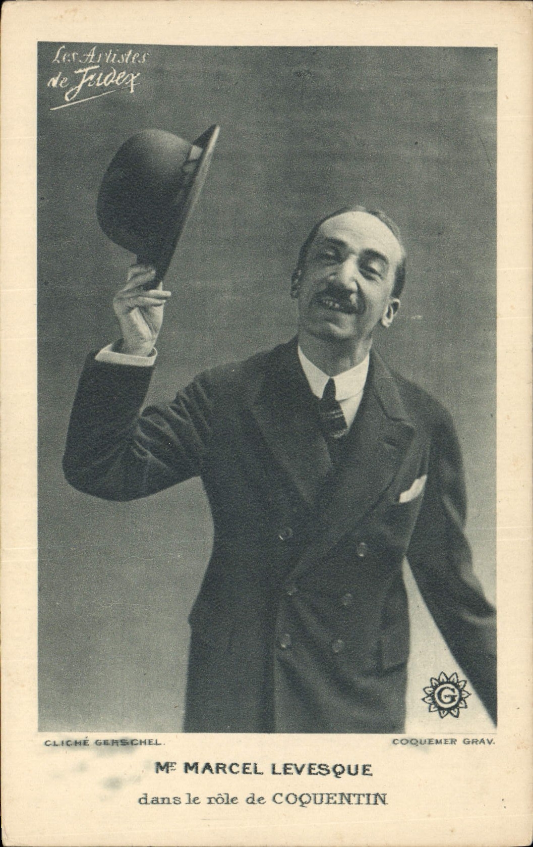 POSTAL MODERNA Sr. Marcelo Levesqsue del cine en el papel de Coquentin