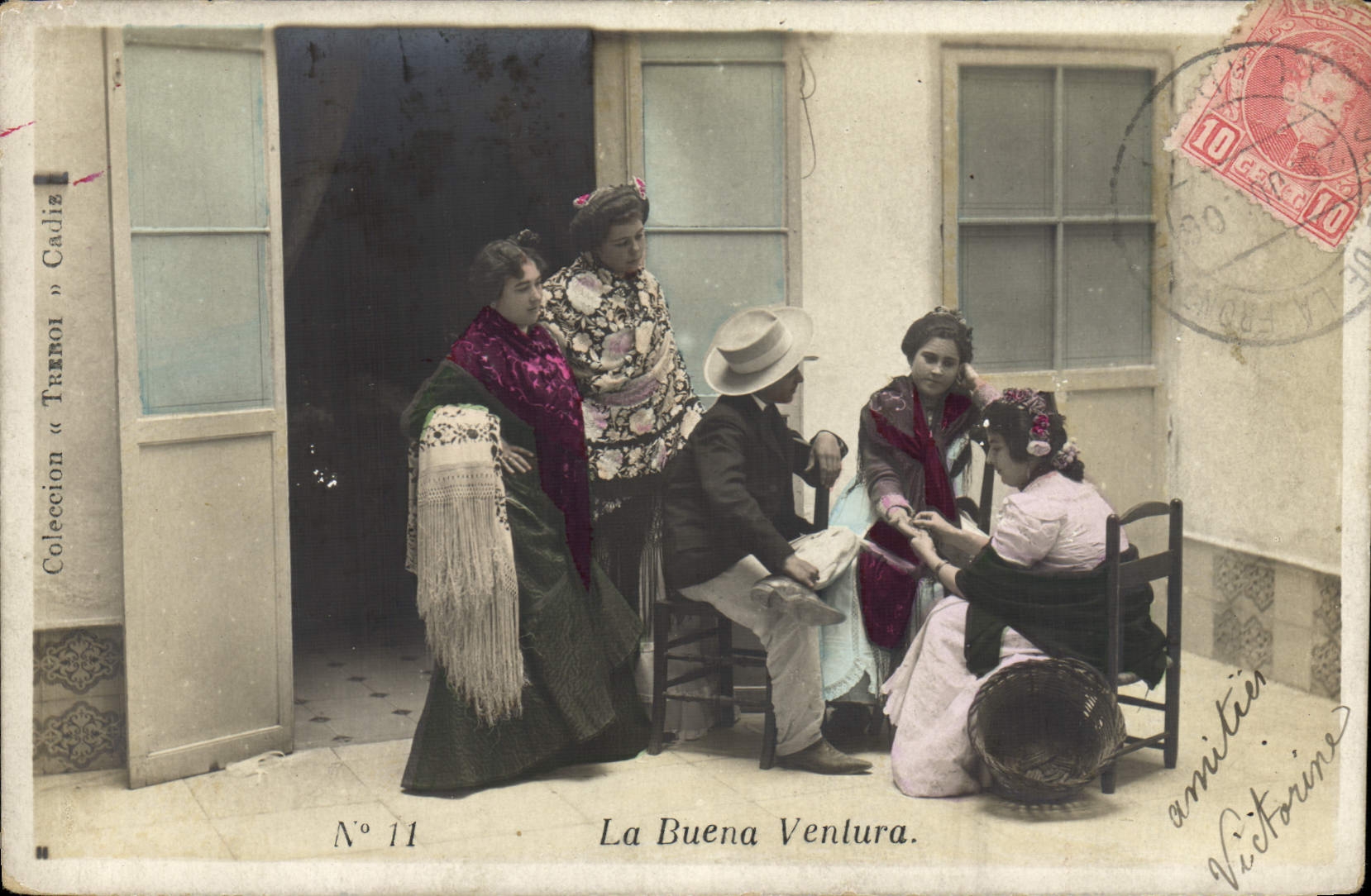 VINTAGE POSTCARD Buena Ventura Gipsy