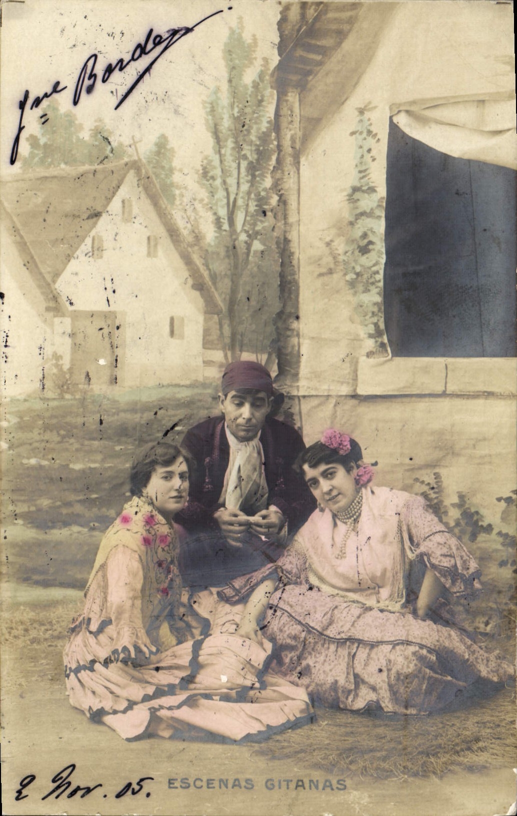 VINTAGE POSTCARD Escenas Gitanas Gipsy