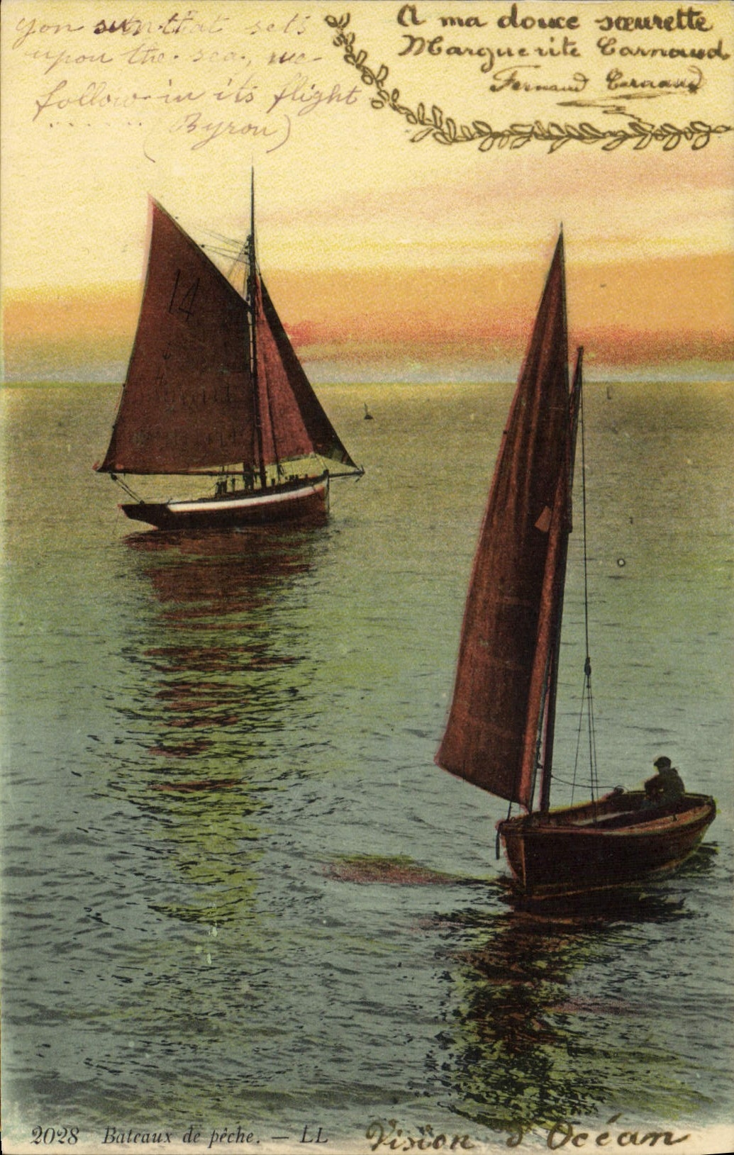 VINTAGE POSTCARD Fishing Vessels
